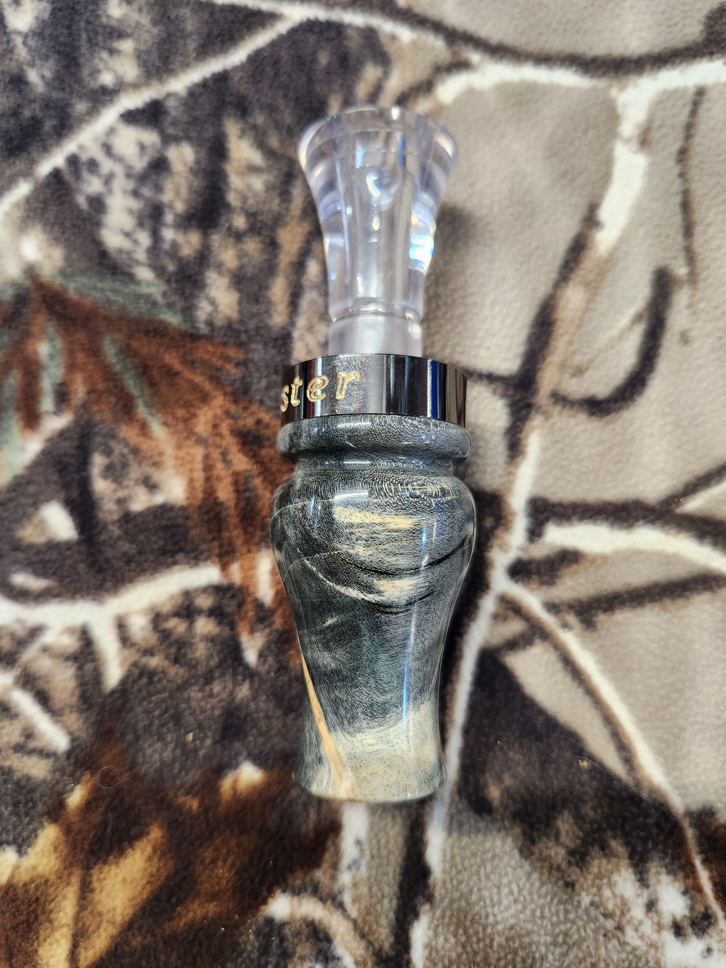 Boxelder burl wood double Reed mallard duck call