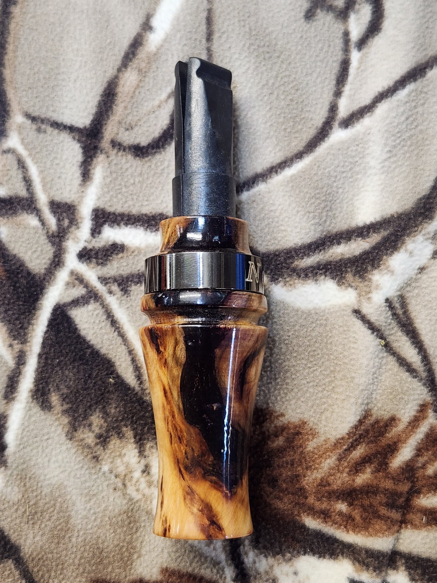 Russian olive burl wood crow Call