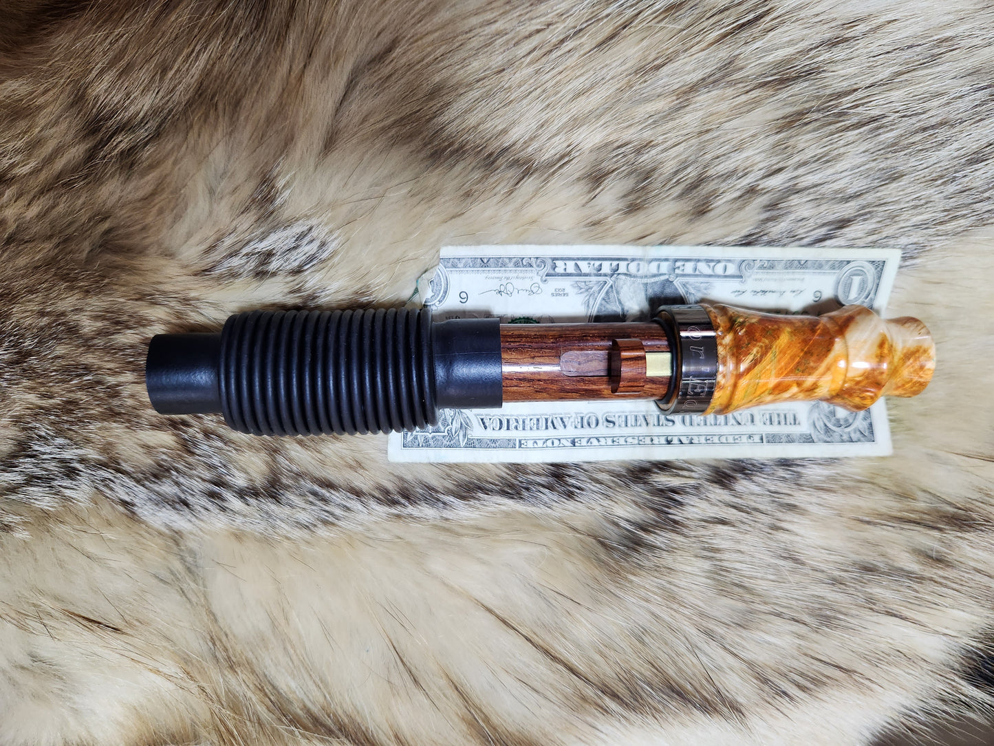 Box elder burl adjustable deer grunt call