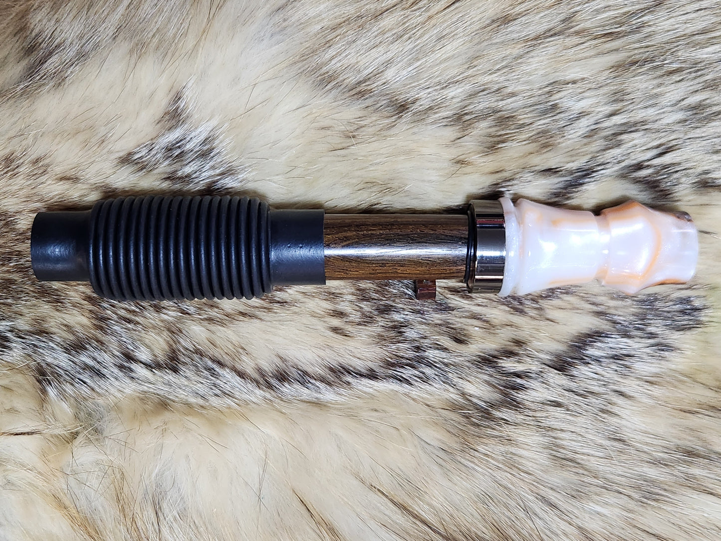 Black ash burl hybrid adjustable grunt call