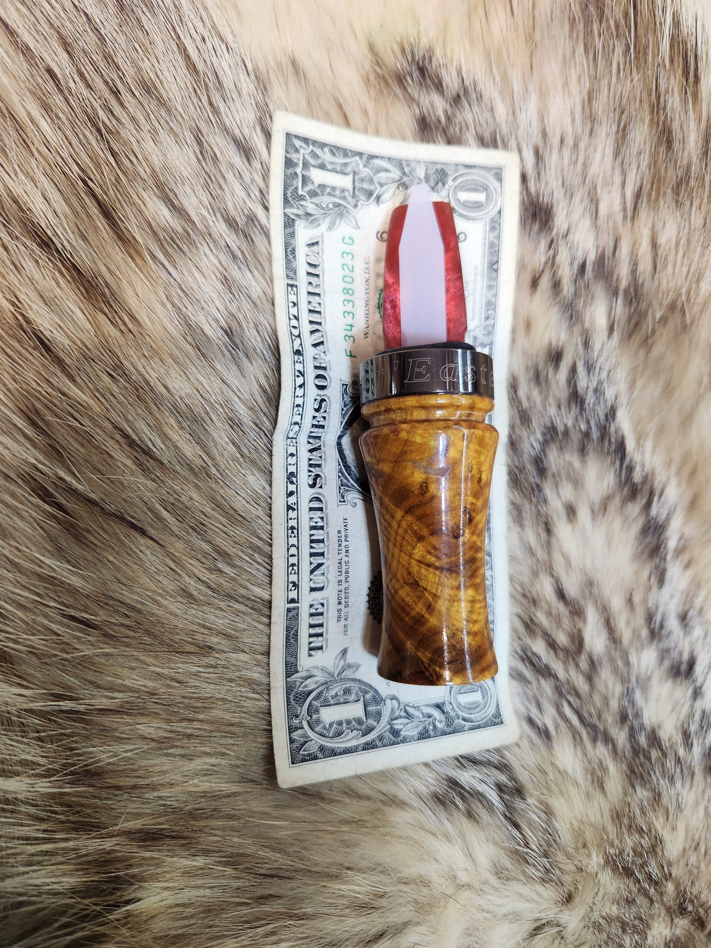 Chittum burl wood with resin sika deer call