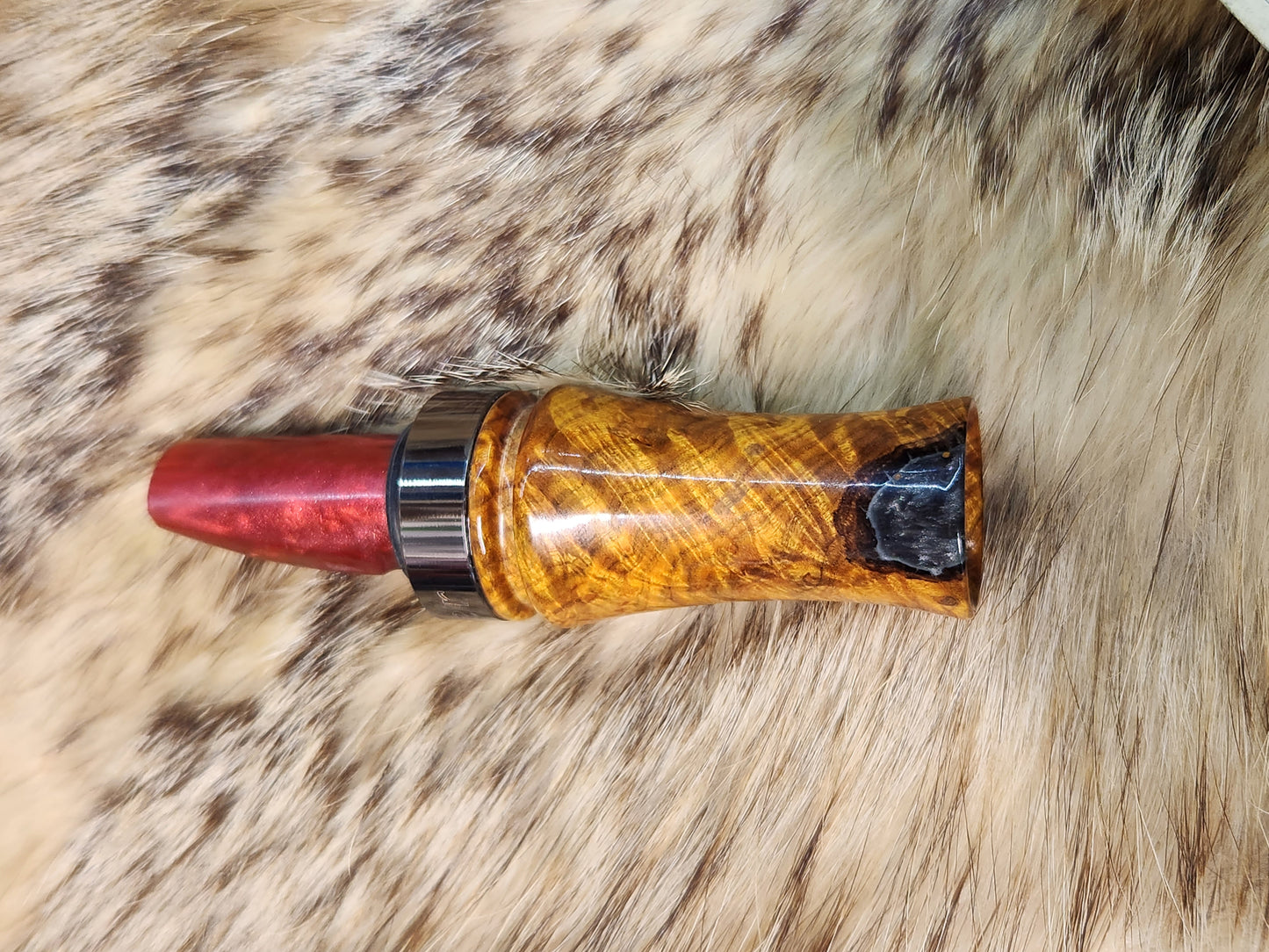 Chittum burl wood with resin sika deer call