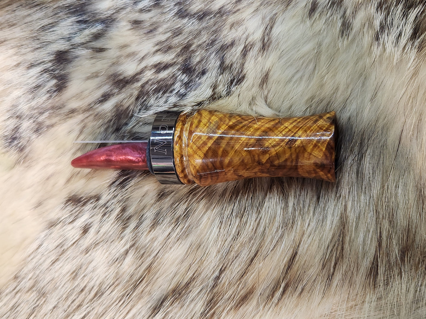 Chittum burl wood with resin sika deer call