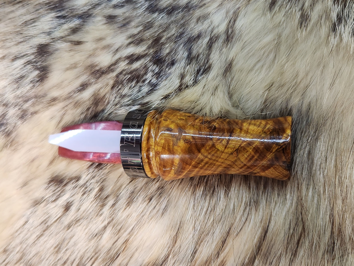 Chittum burl wood with resin sika deer call