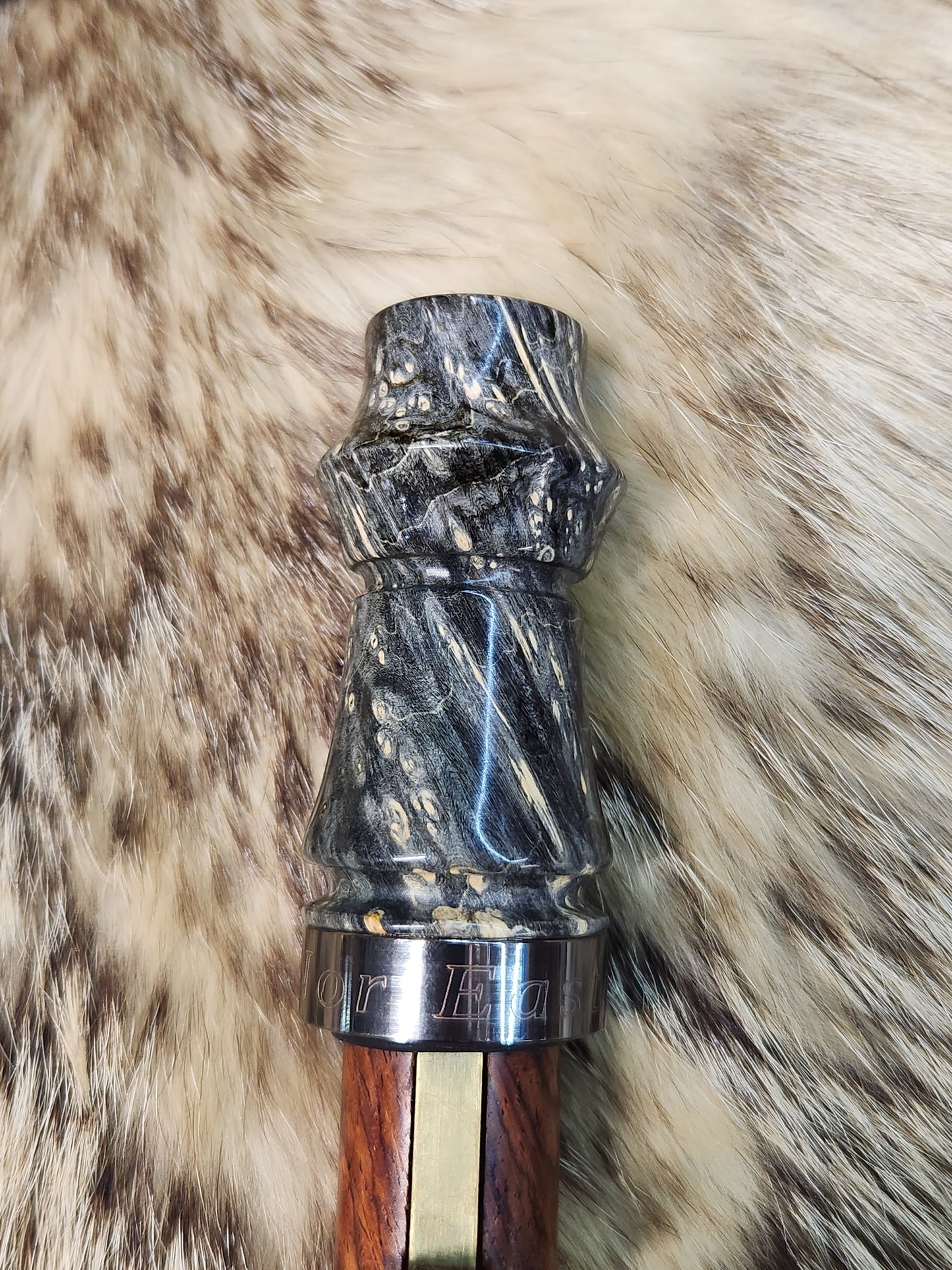 Boxelder burl adjustable deer grunt call