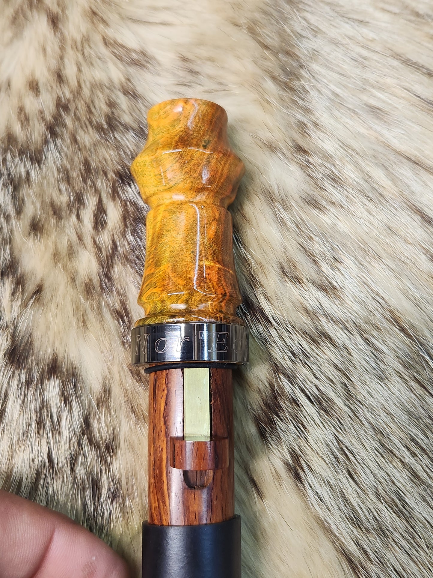 Boxelder burl adjustable deer grunt call