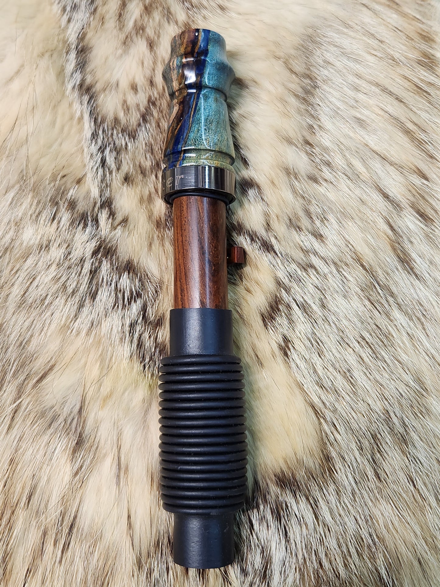 Maple burl adjustable deer grunt call