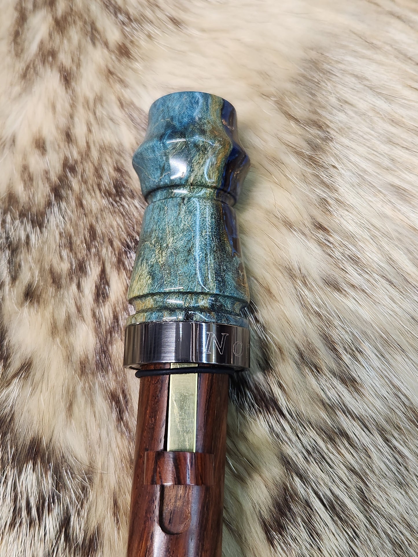 Maple burl adjustable deer grunt call