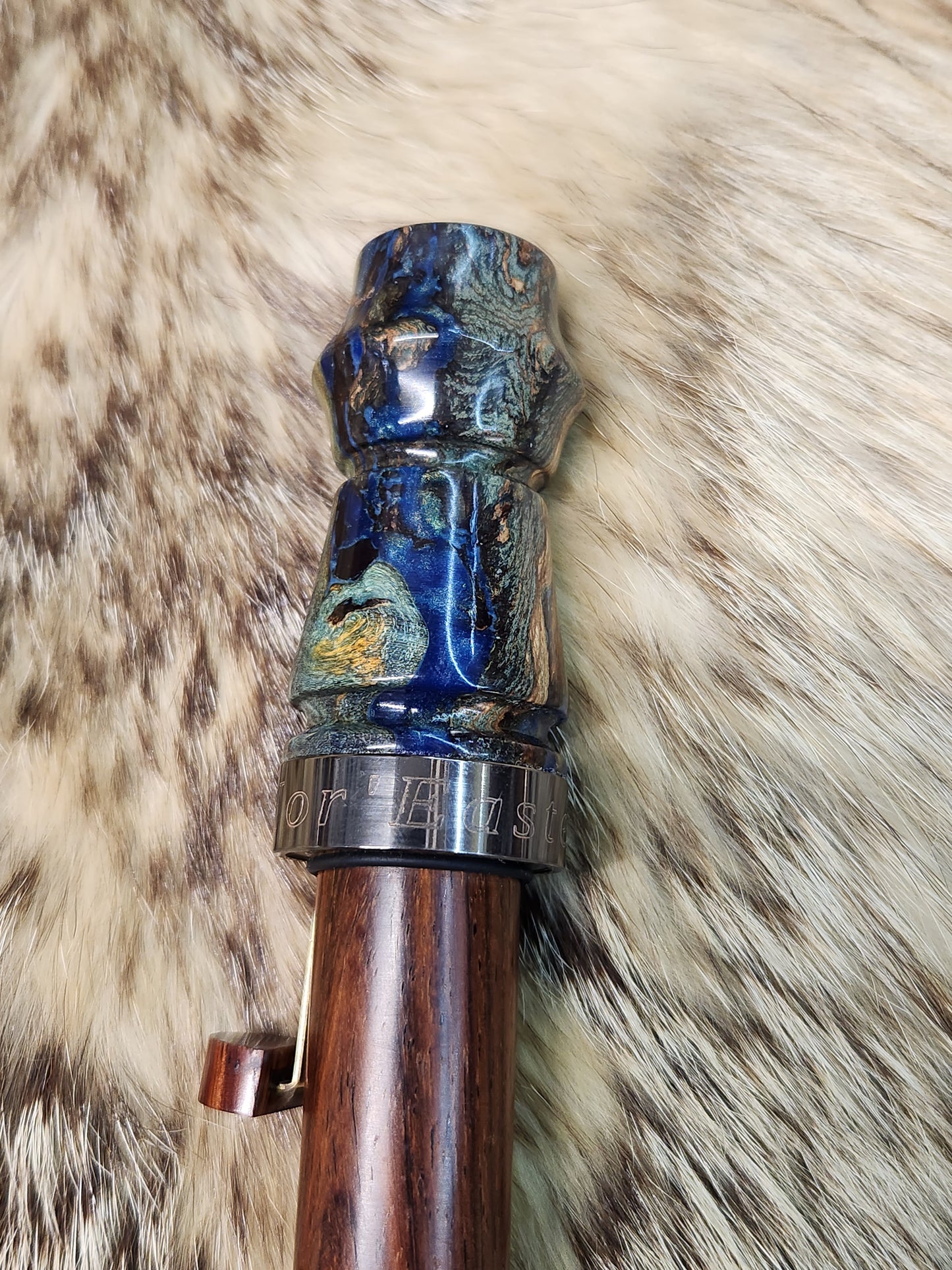 Maple burl adjustable deer grunt call