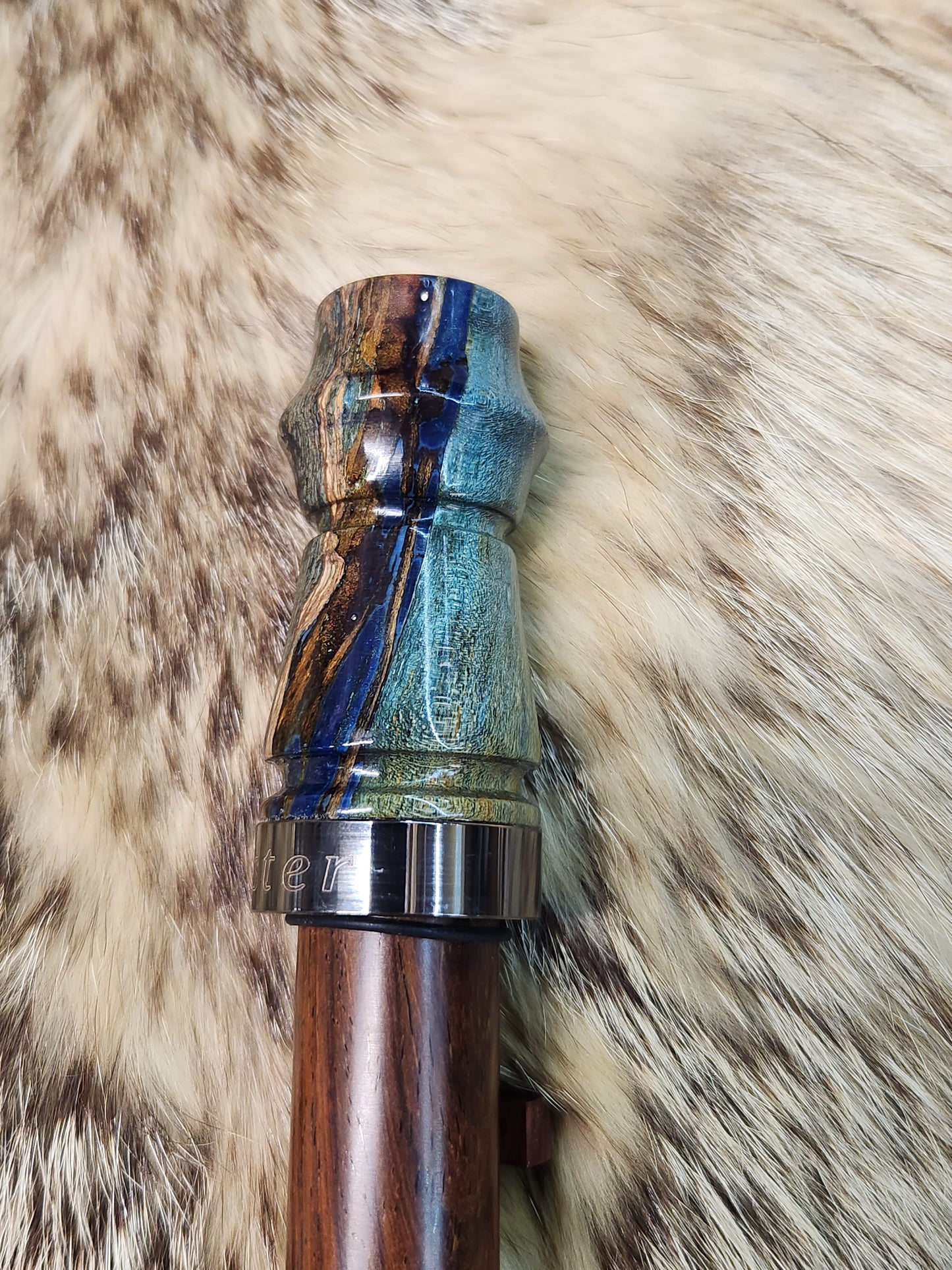 Maple burl adjustable deer grunt call