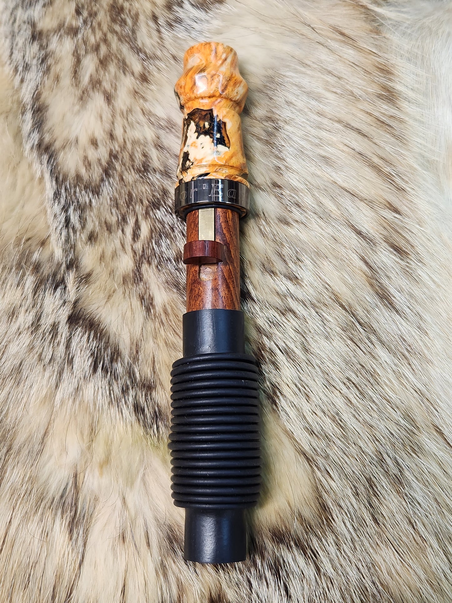 Boxelder burl adjustable deer grunt call