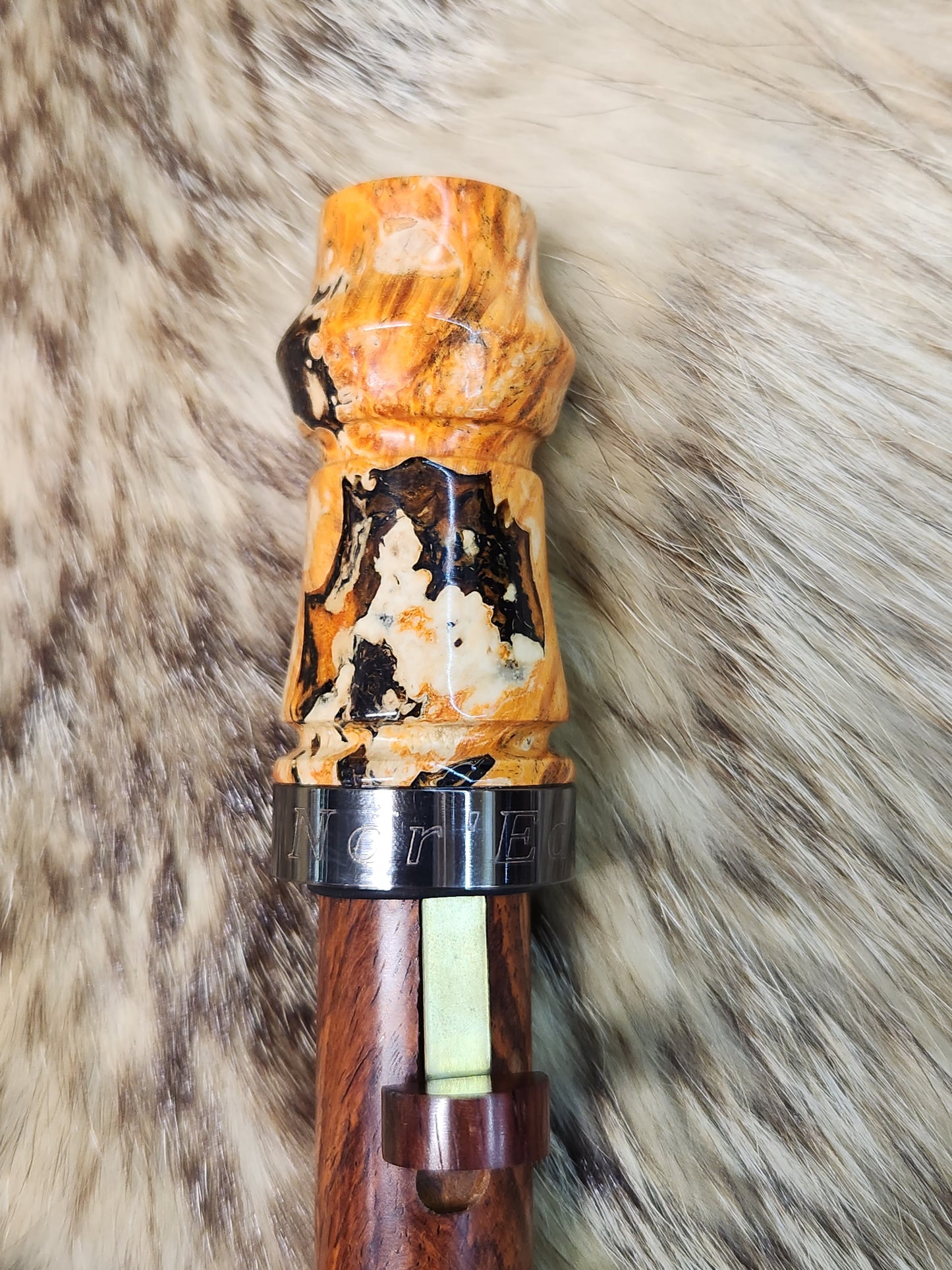 Boxelder burl adjustable deer grunt call