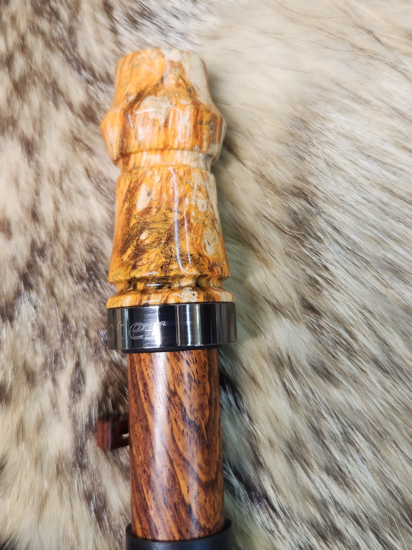 Boxelder burl adjustable deer grunt call