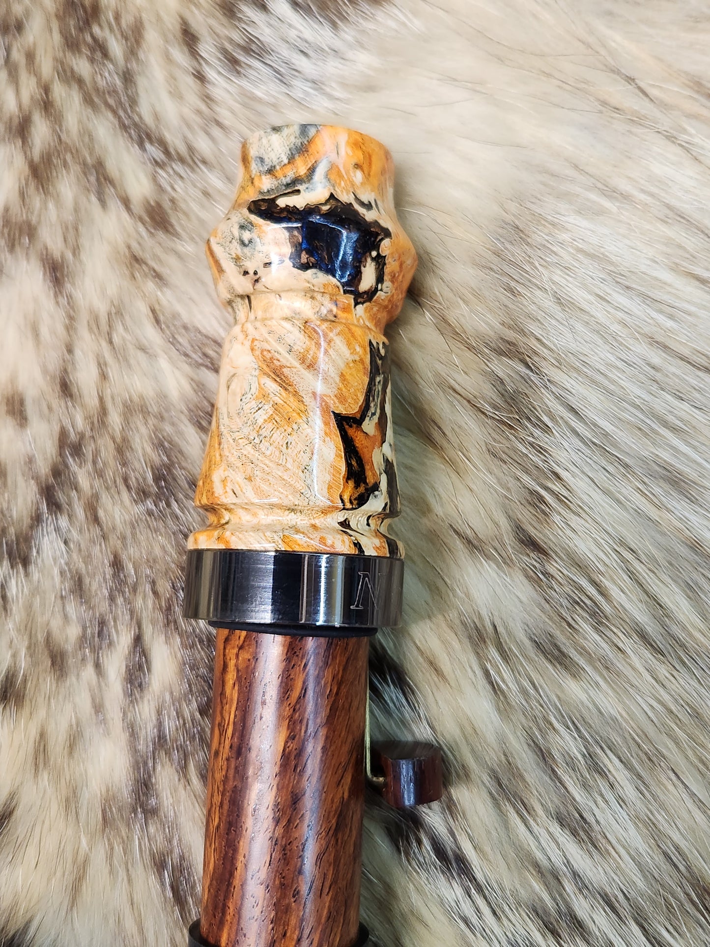 Boxelder burl adjustable deer grunt call