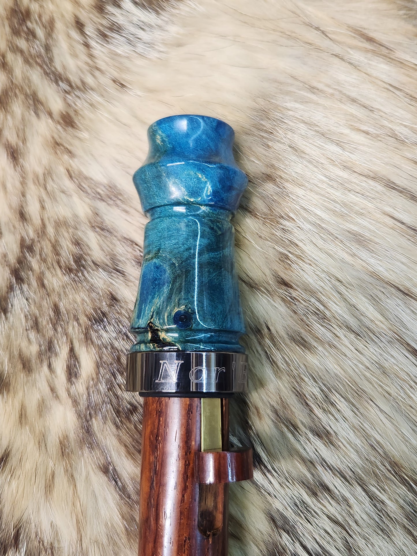 Maple burl adjustable deer grunt call
