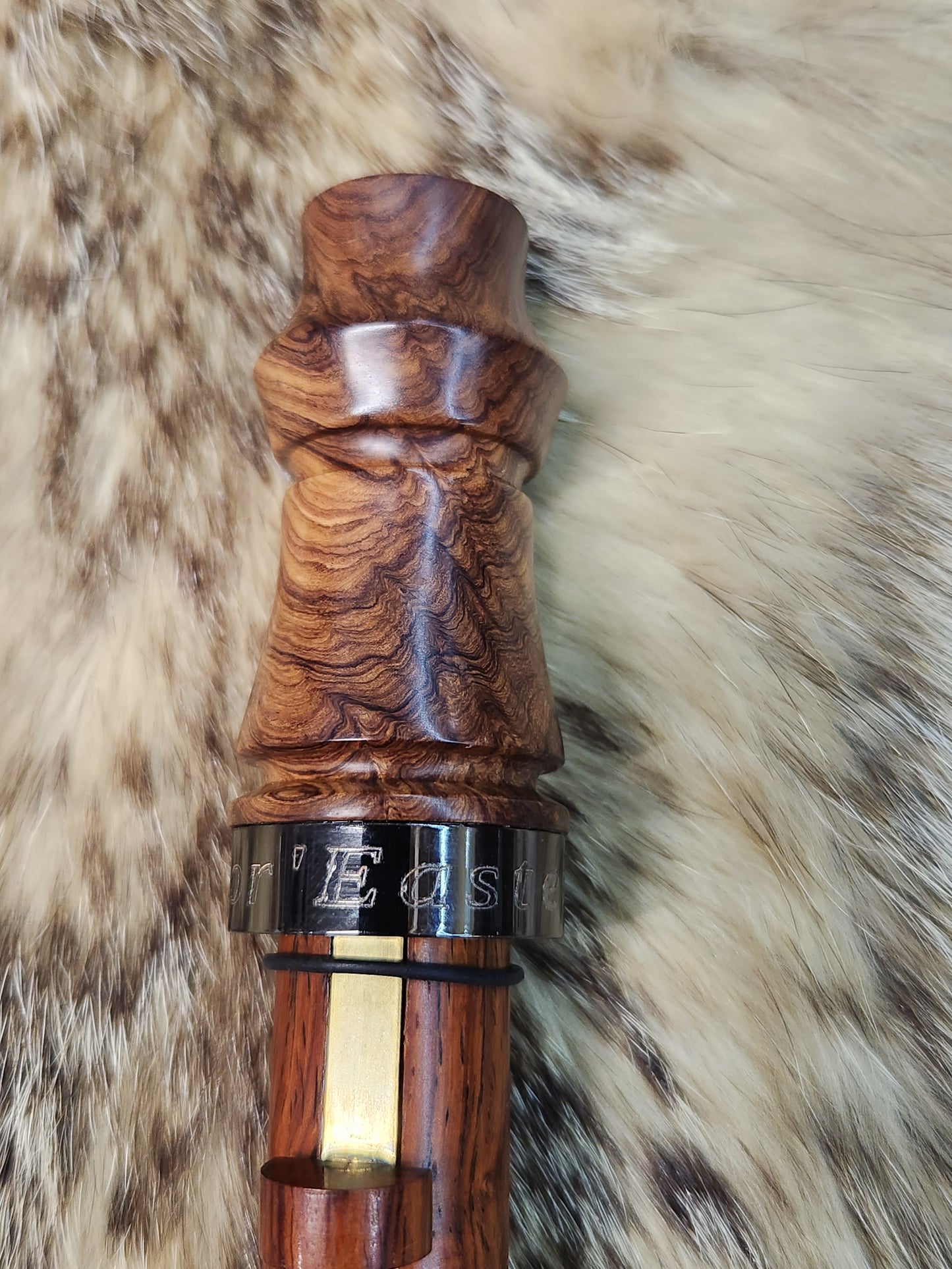 Honduran rose wood adjustable deer grunt call