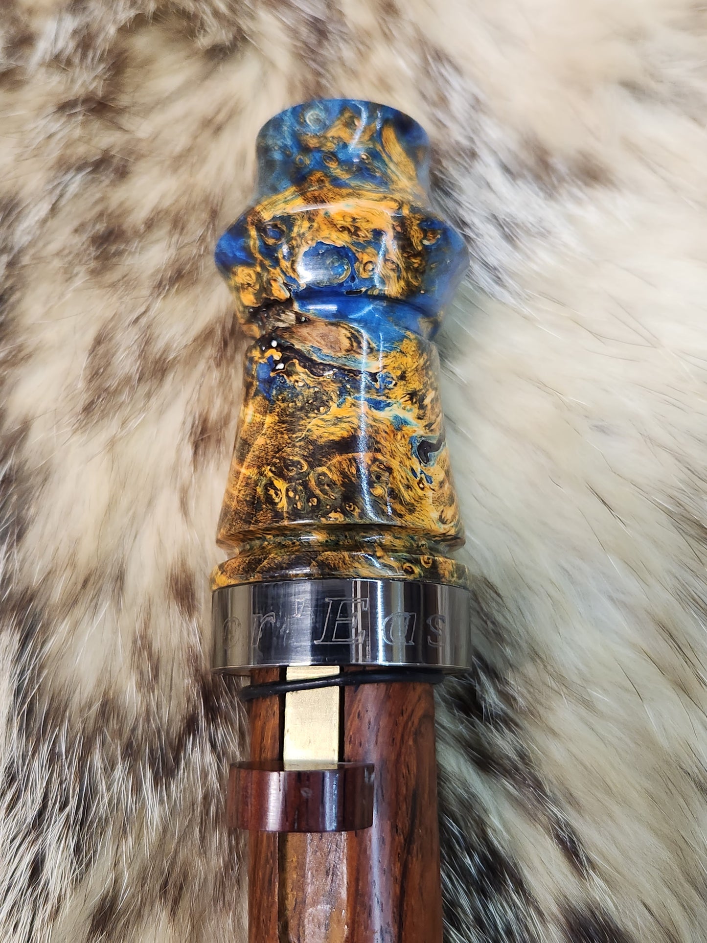 Boxelder burl adjustable deer grunt call