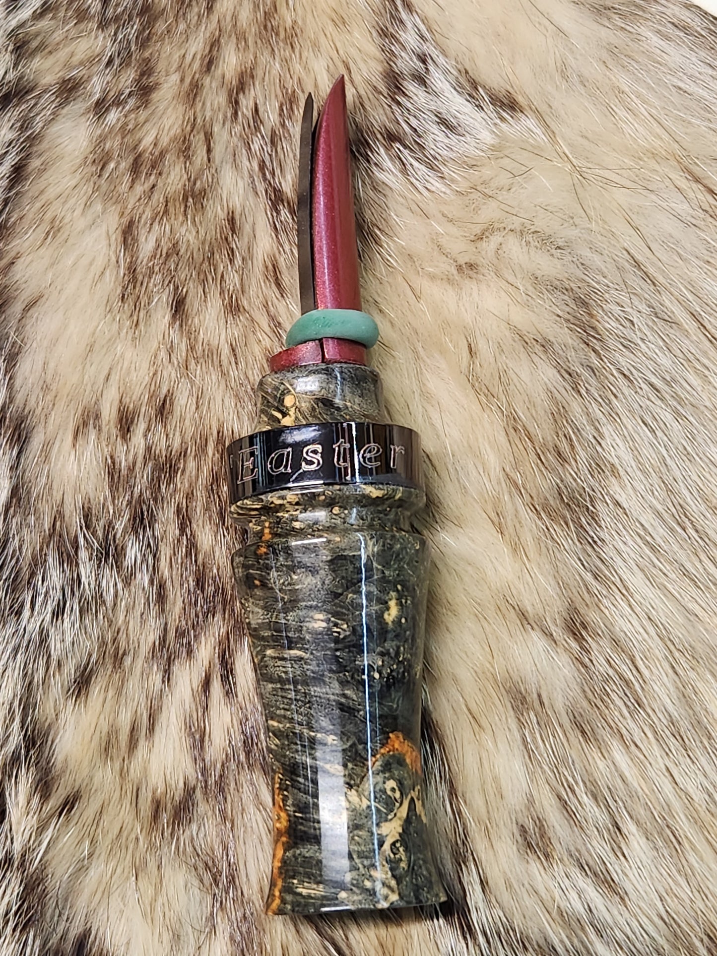 Boxelder burl wood open reed coyote howler