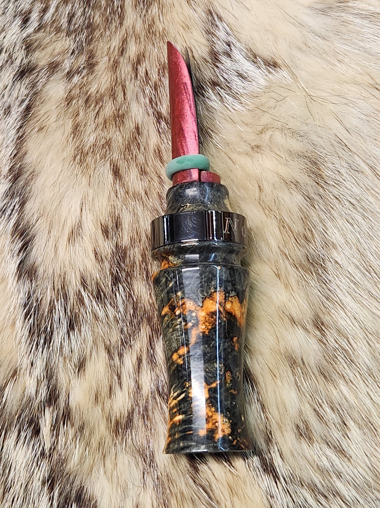 Boxelder burl wood open reed coyote howler