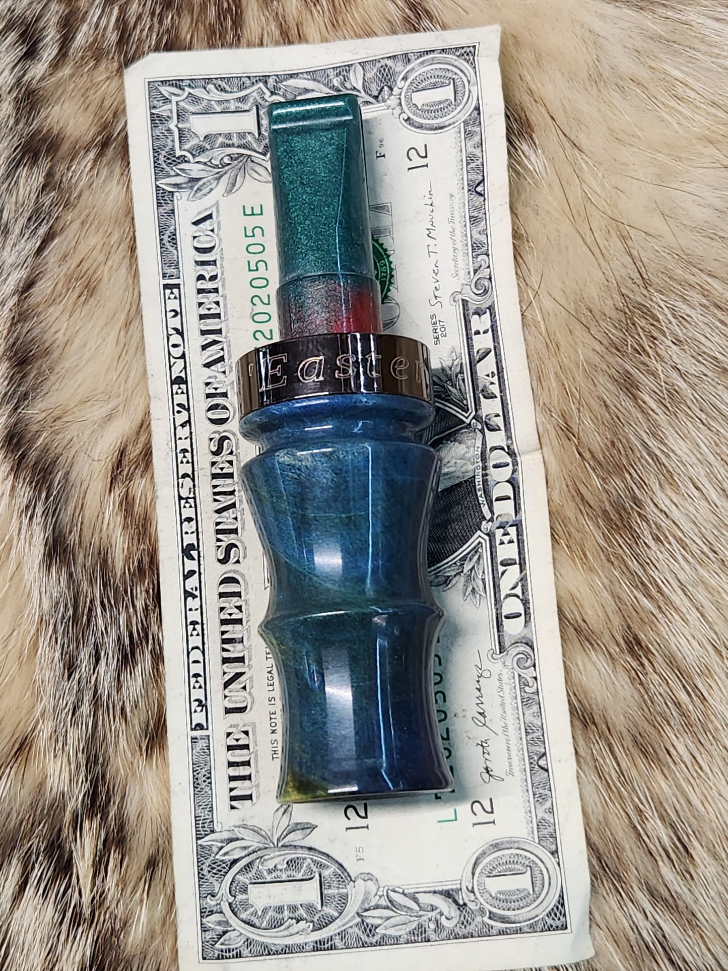 Stabilized maple burl crow call