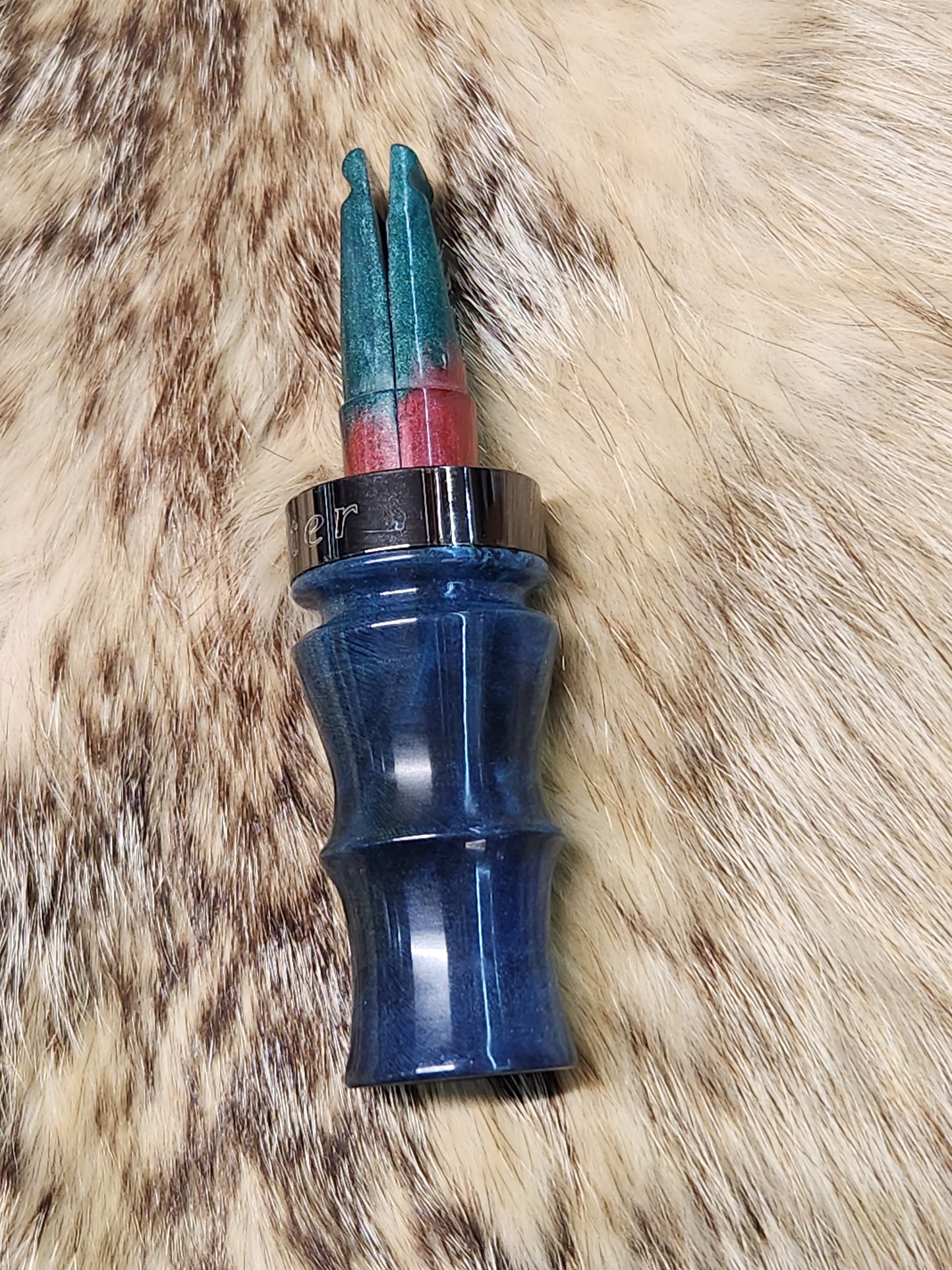Stabilized maple burl crow call