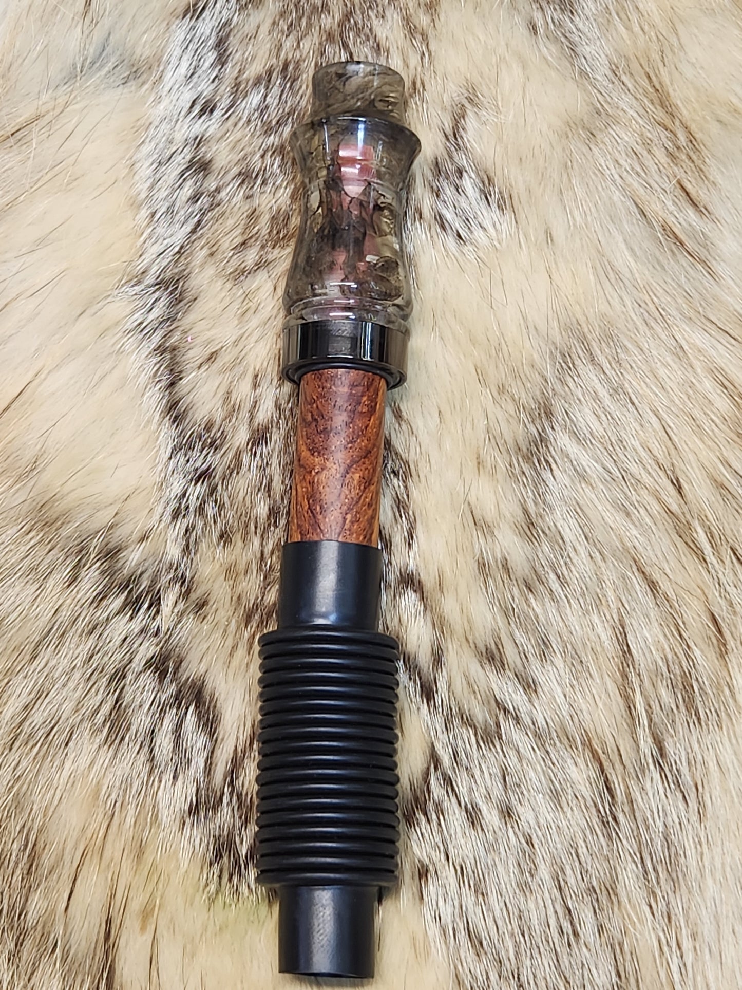 Real paper wasp nest in resin adjustable deer grunt call
