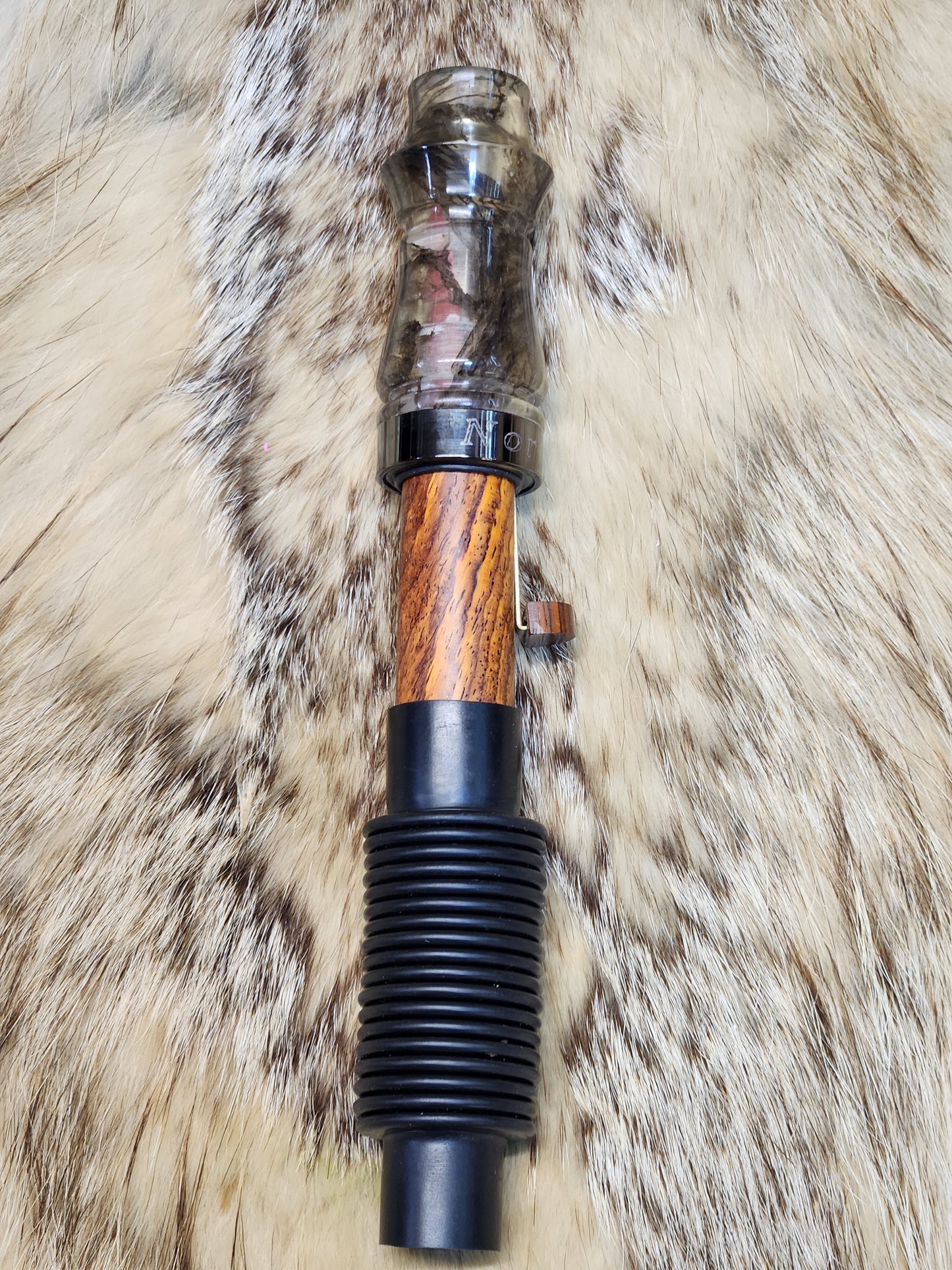 Real paper wasp nest in resin adjustable deer grunt call