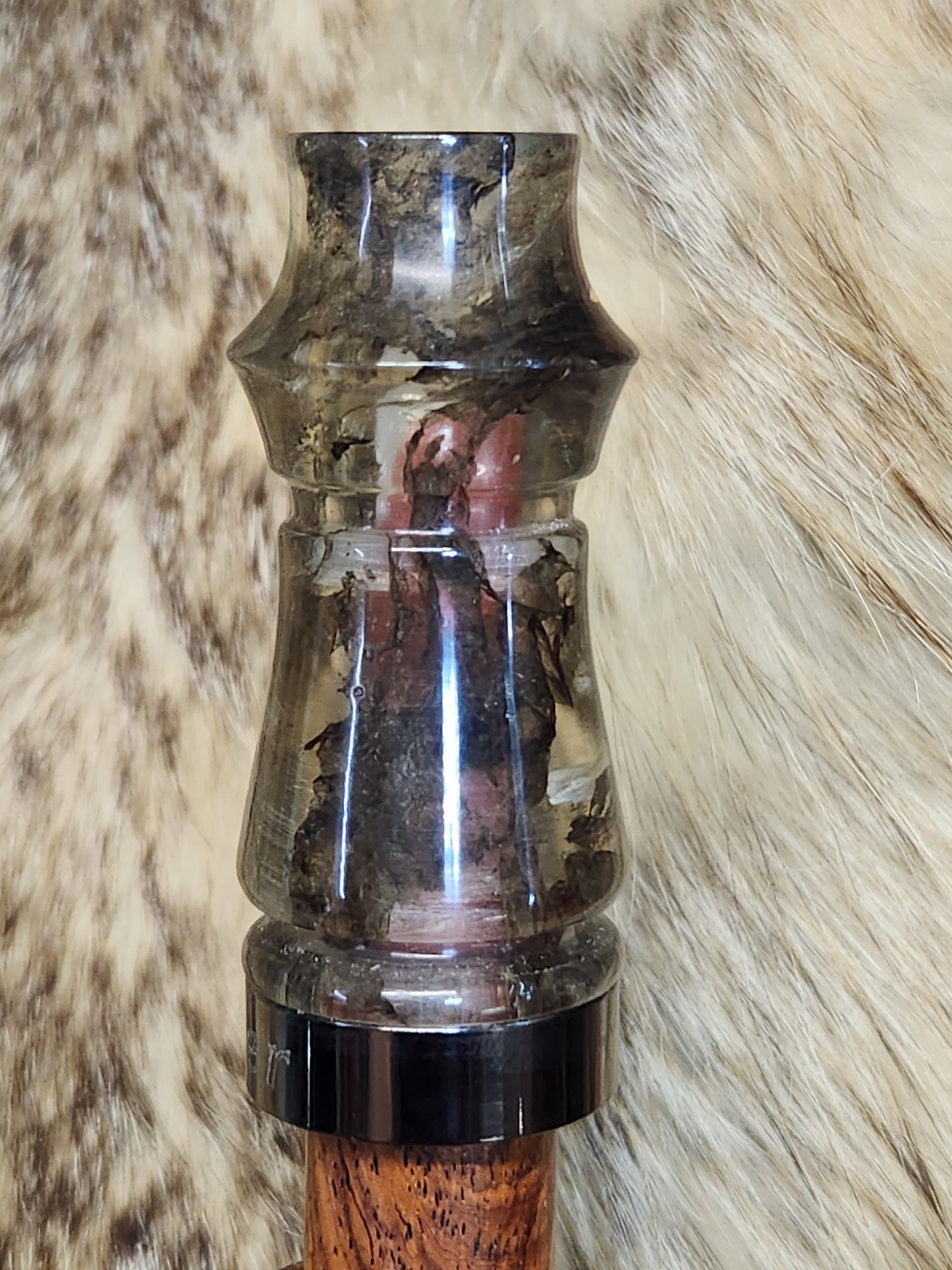 Real paper wasp nest in resin adjustable deer grunt call