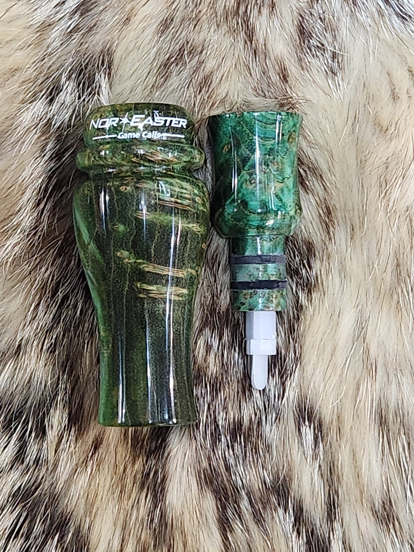 Black ash burl wood teal and wood duck call