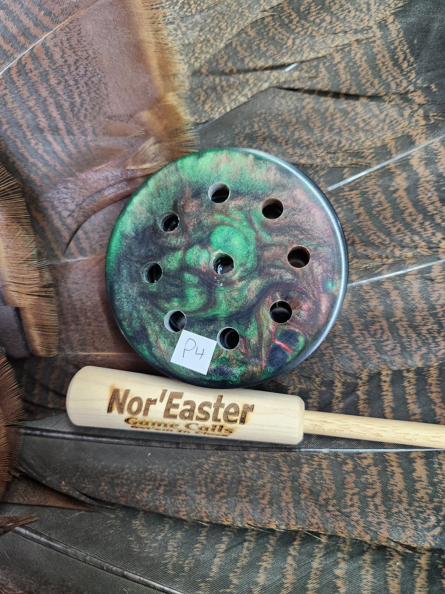 Wind breaker slate top turkey pot call green swamp (p4)