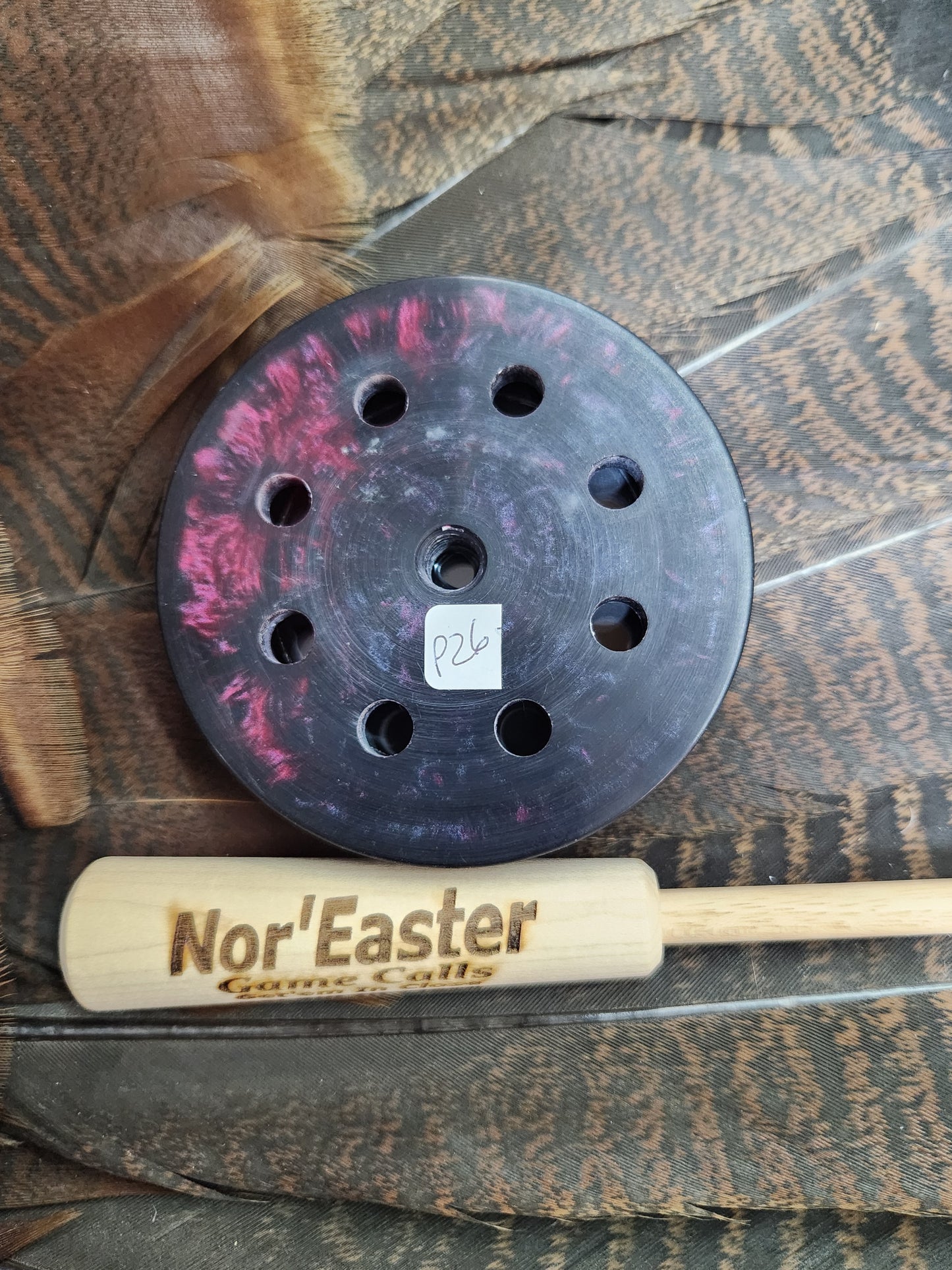 Slate top turkey pot call (p26)