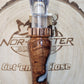 Blood wood burl with resin short reed goose call