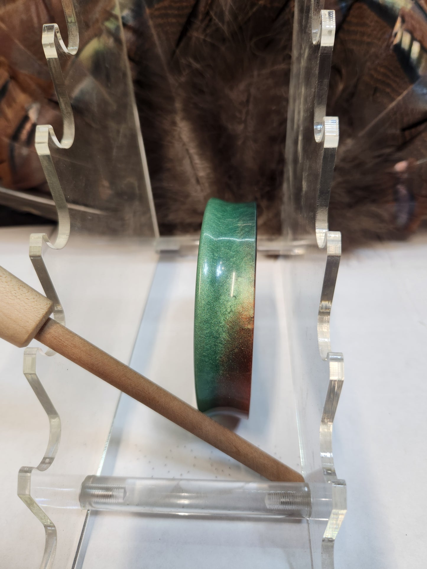 Windbreaker slam set series half blasted glass surface turkey pot call with mouth calls SR8