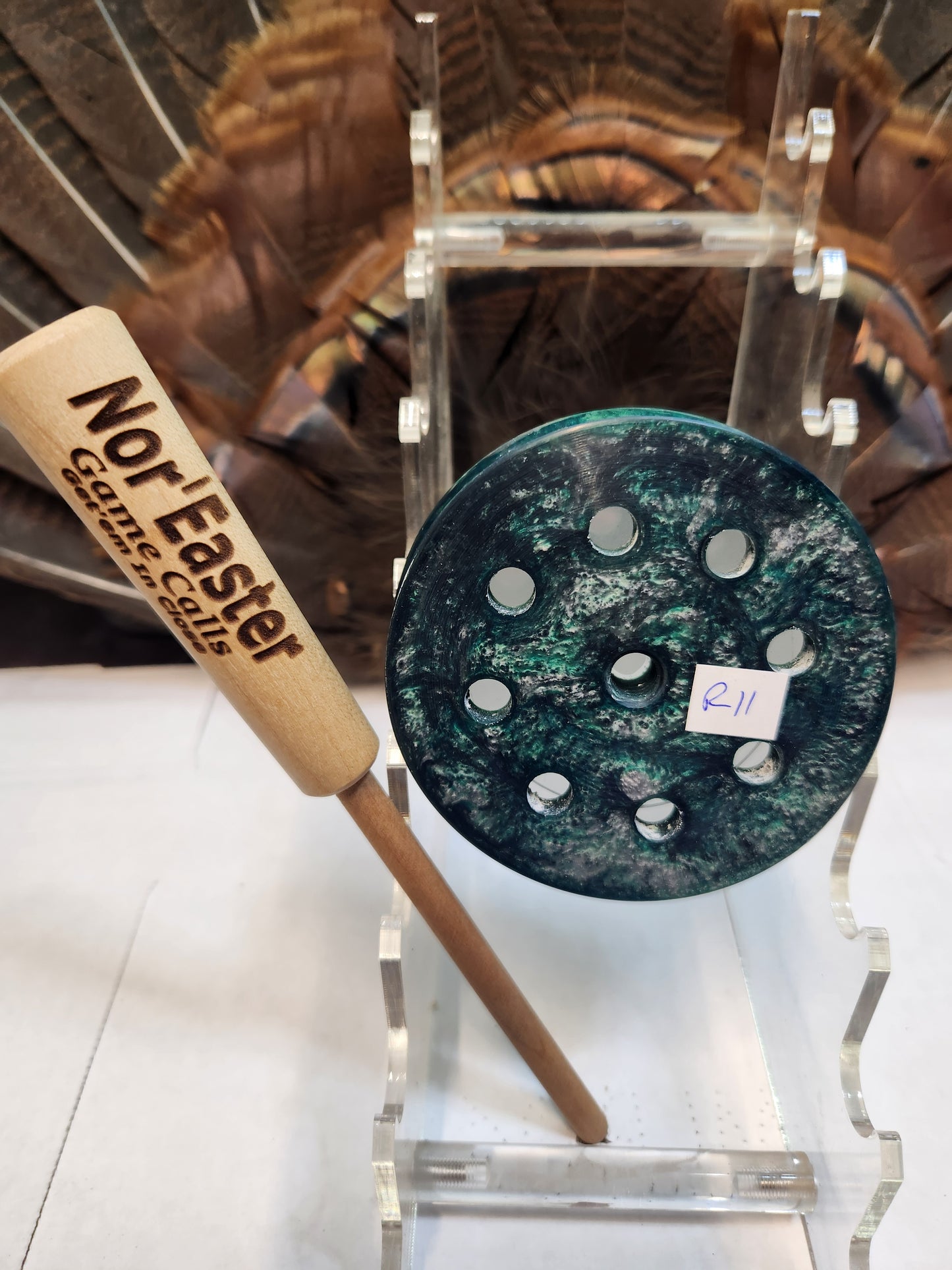 Blasted glass working class series turkey pot call R11