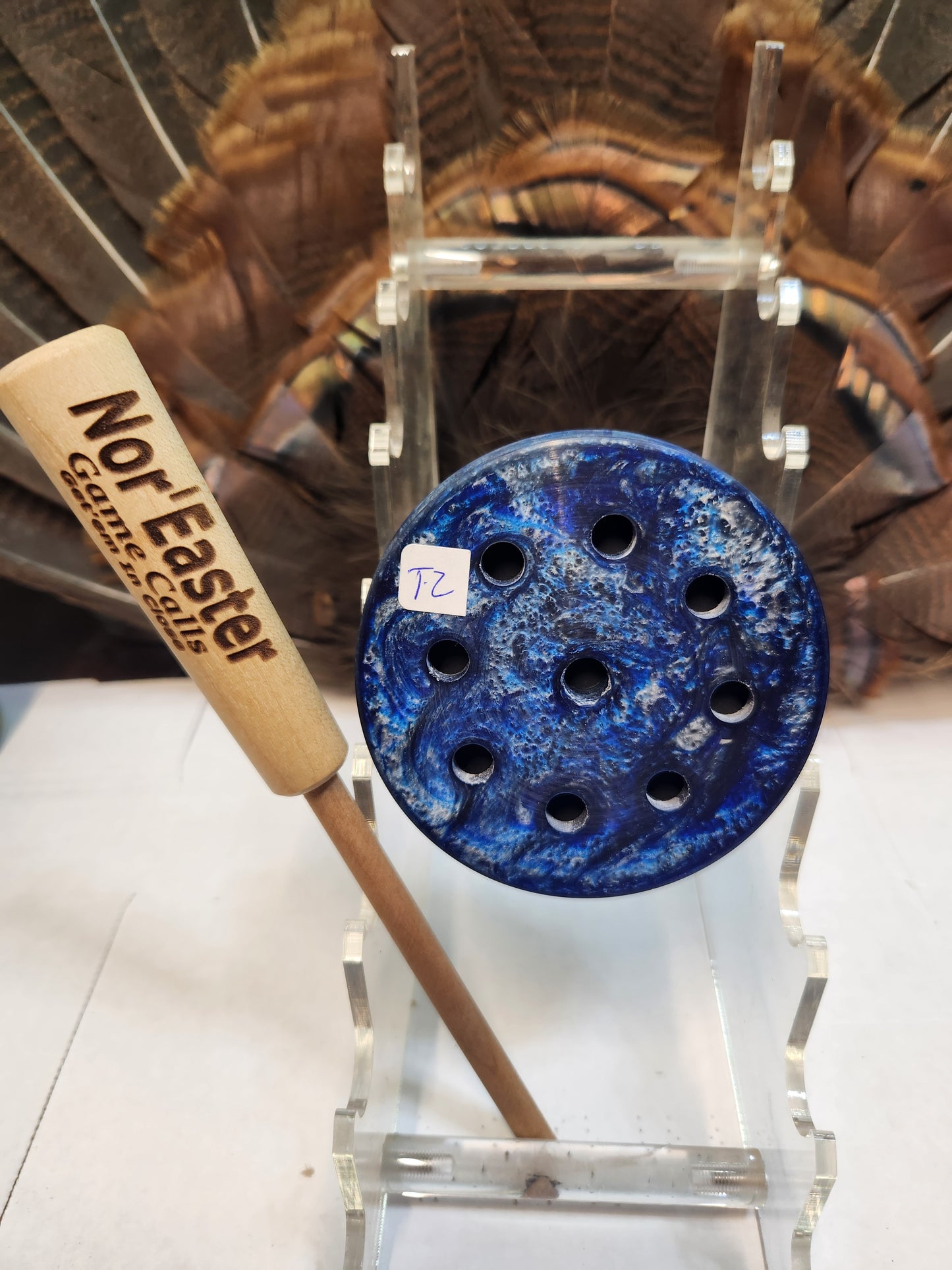 Thin series slate top turkey pot call T2