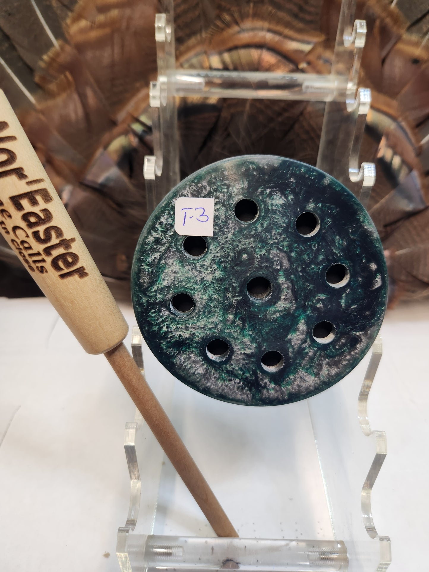 Thin series slate top turkey pot call T3