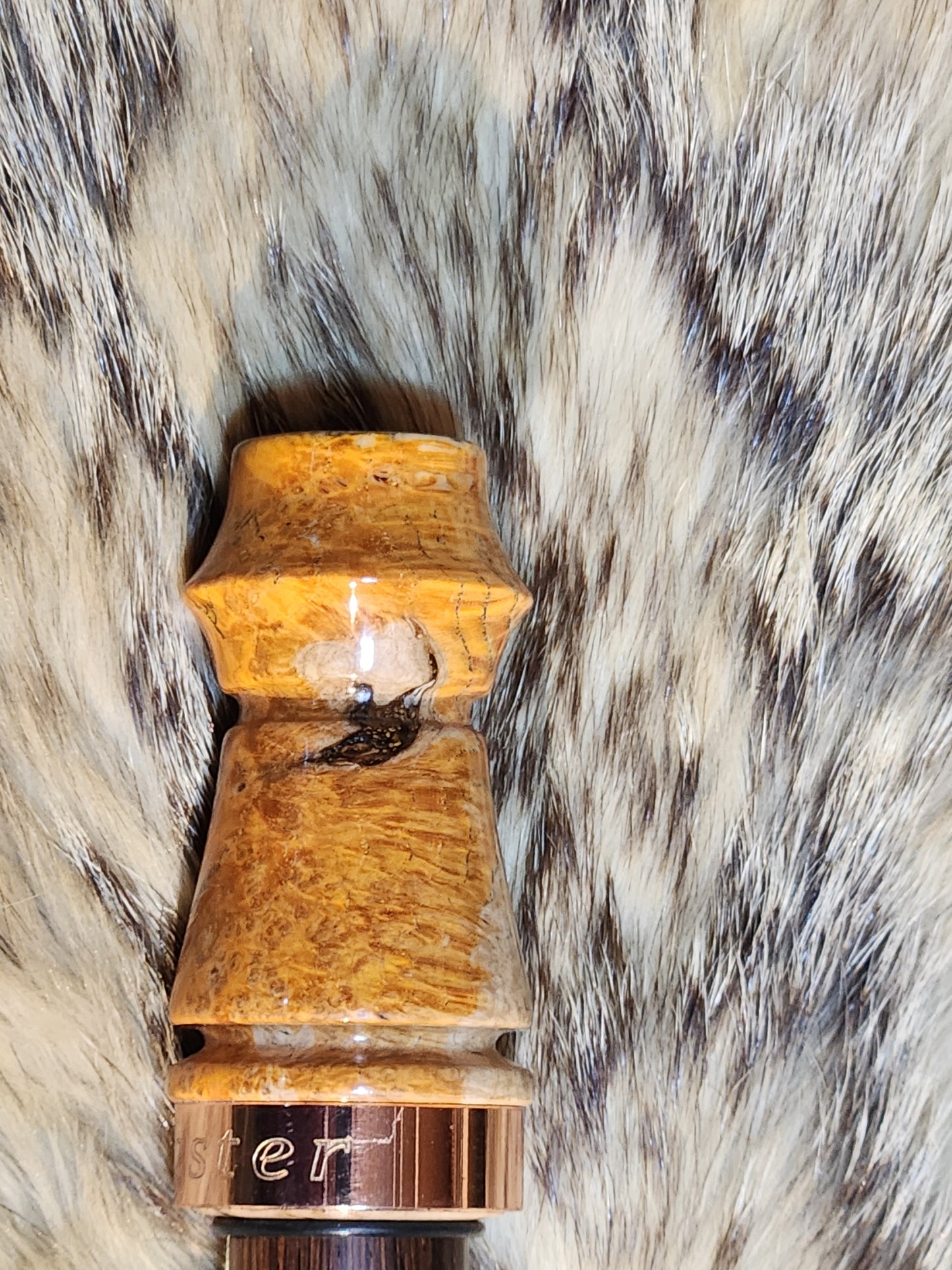 Black ash burl adjustable deer grunt call
