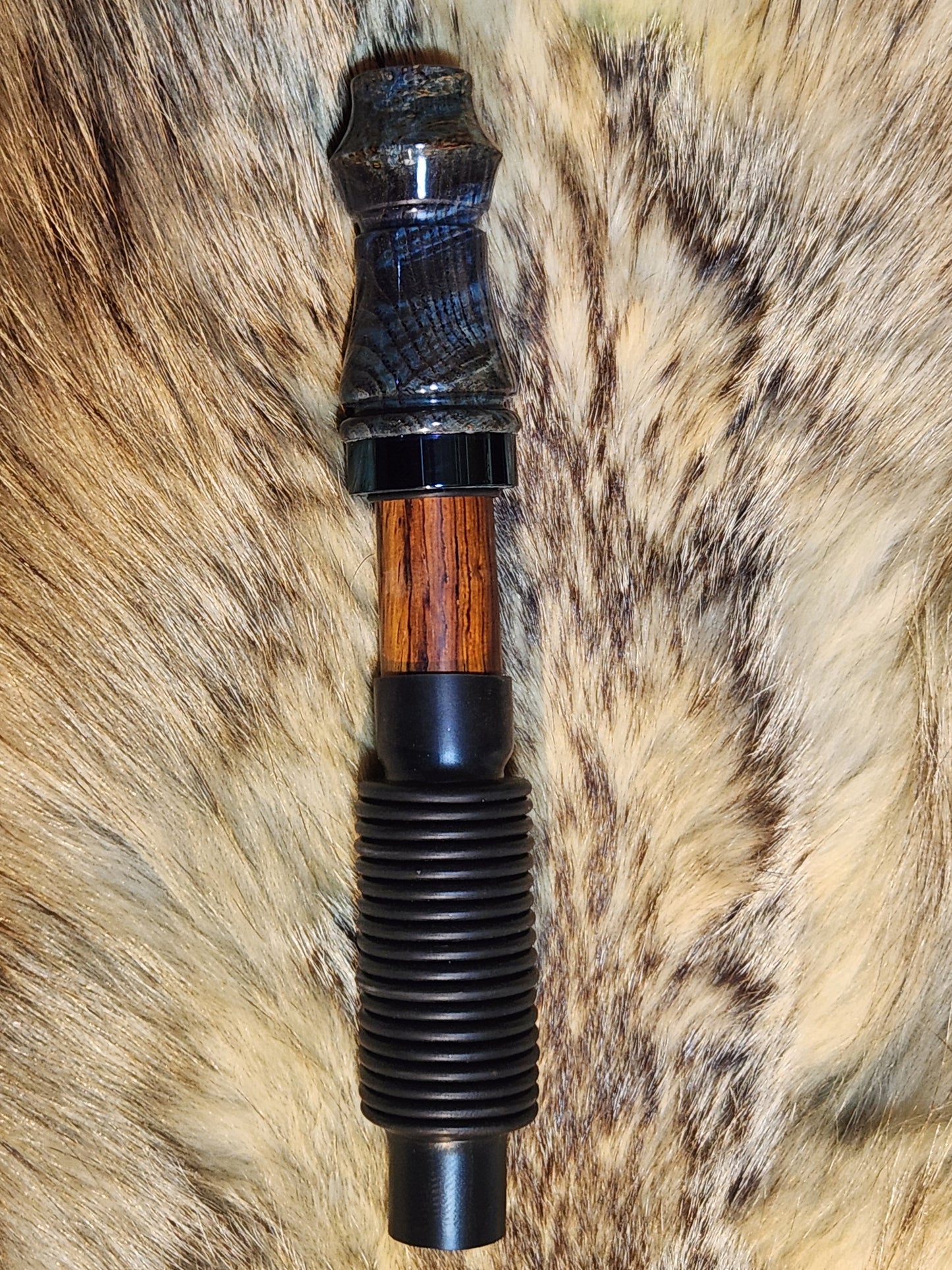Black ash burl wood adjustable deer grunt call