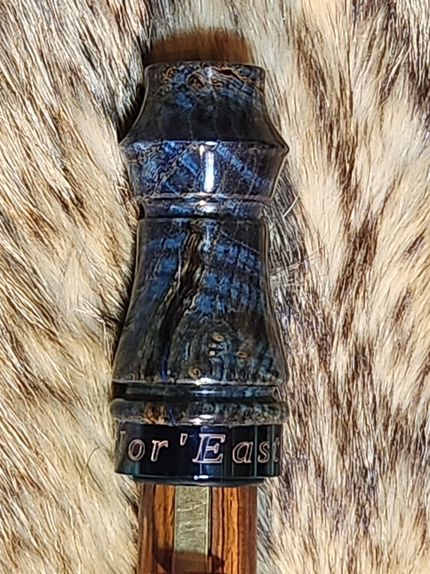 Black ash burl wood adjustable deer grunt call