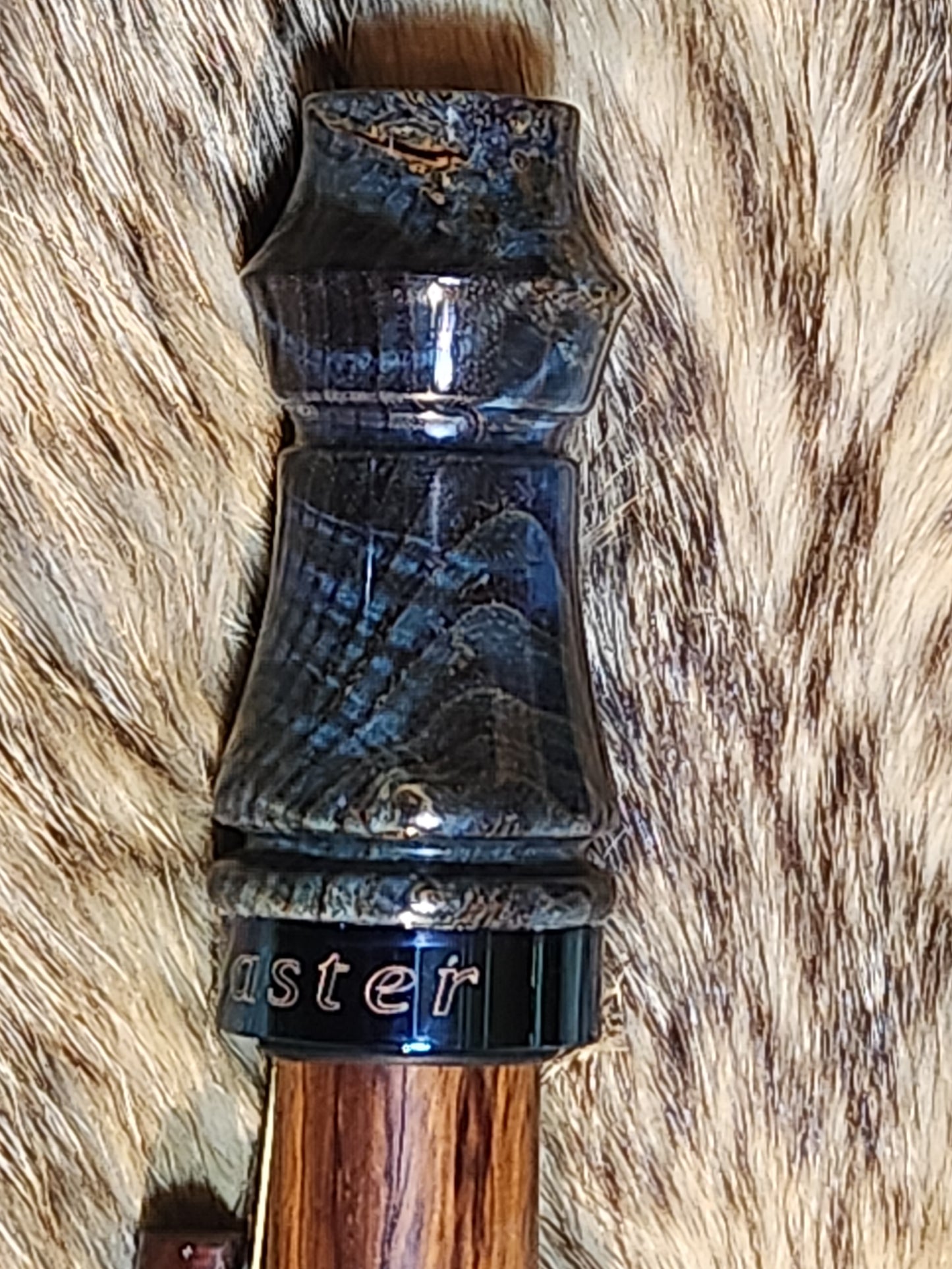 Black ash burl wood adjustable deer grunt call
