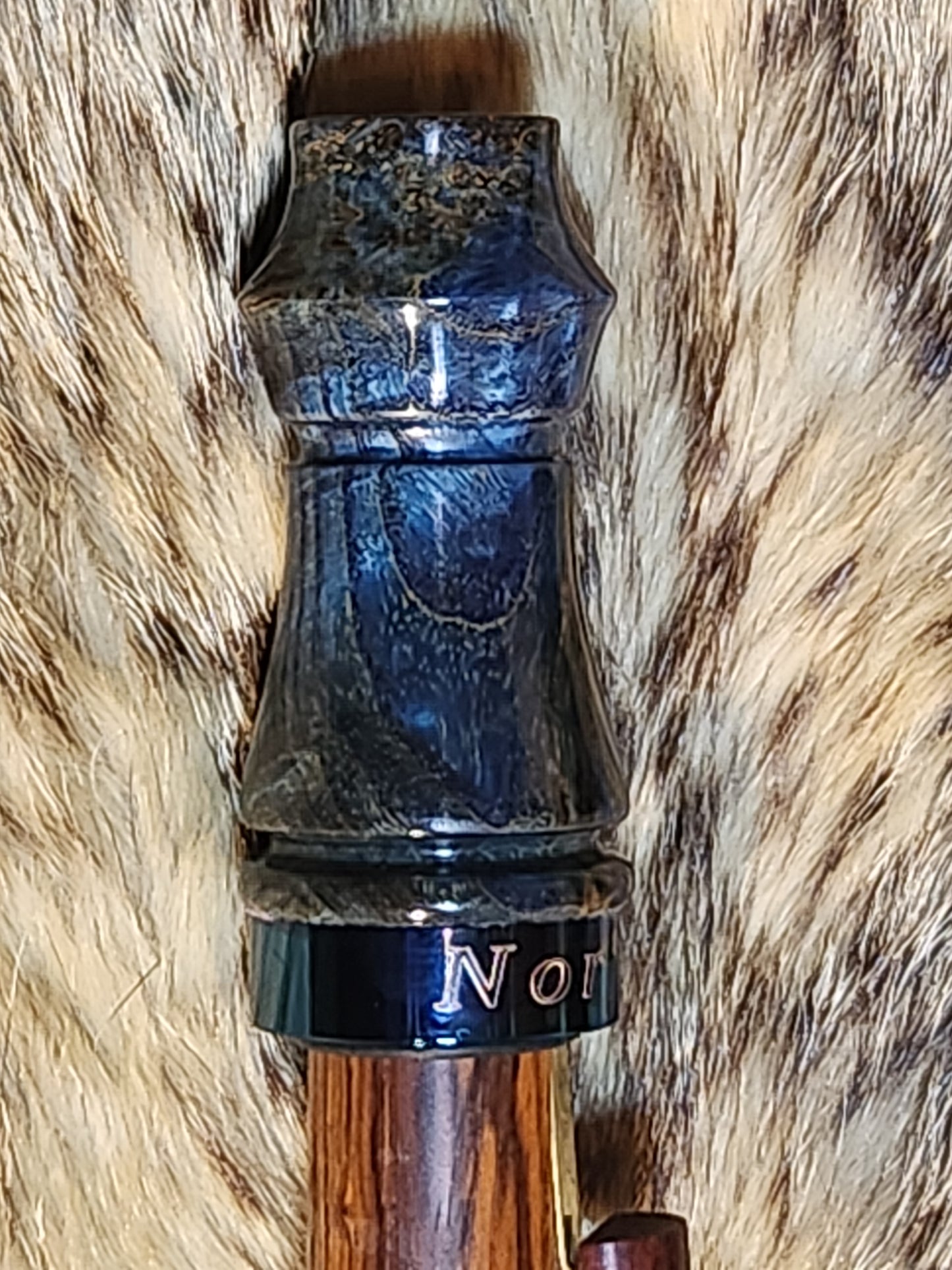 Black ash burl wood adjustable deer grunt call