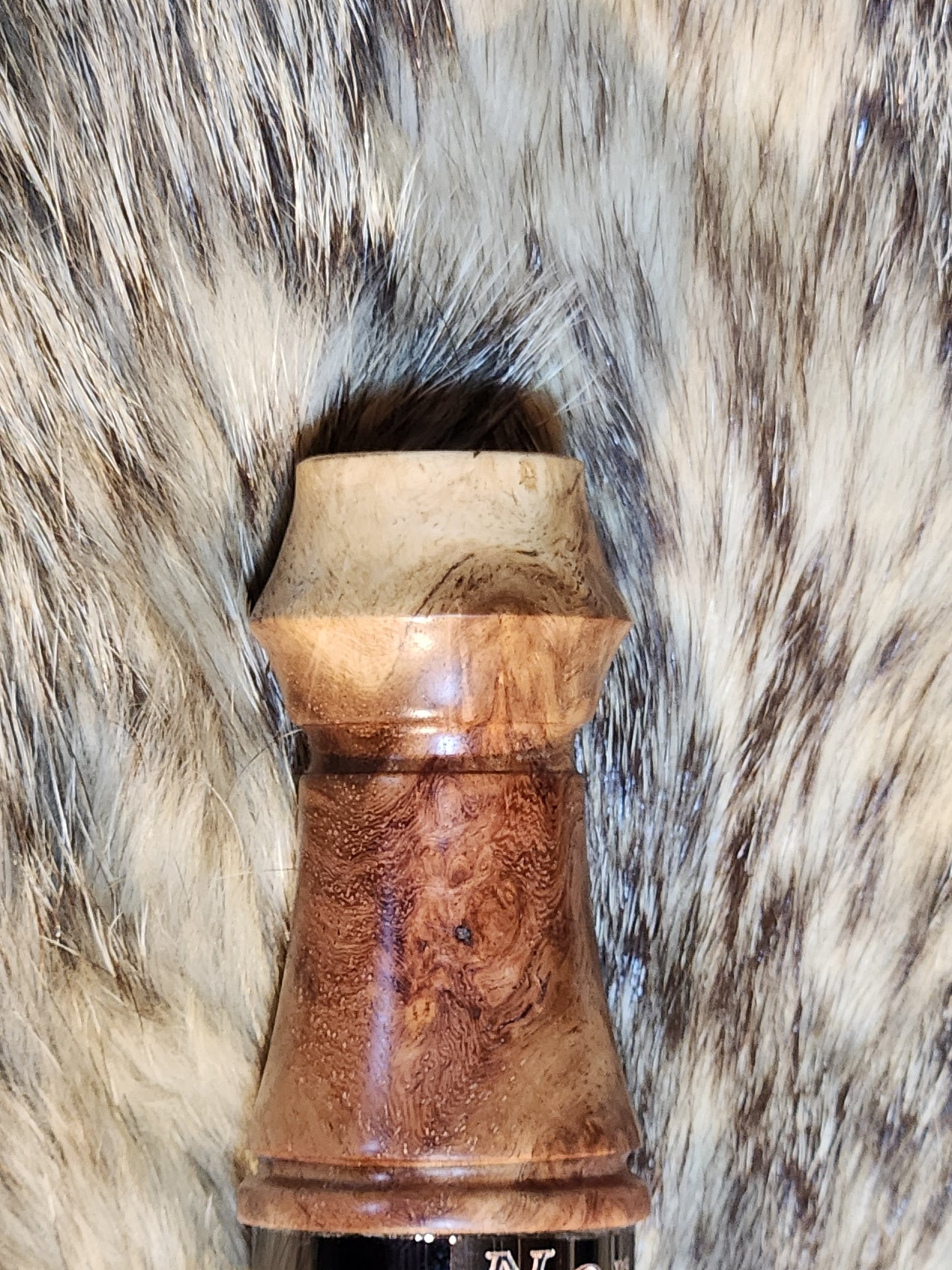 Amboyna burl wood adjustable deer grunt call