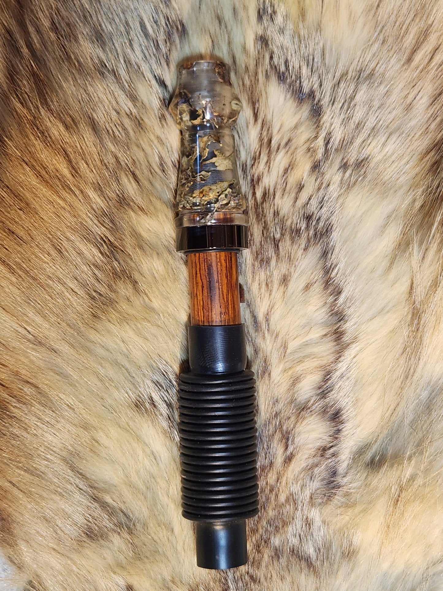 Maple tree moss in resin adjustable deer grunt call