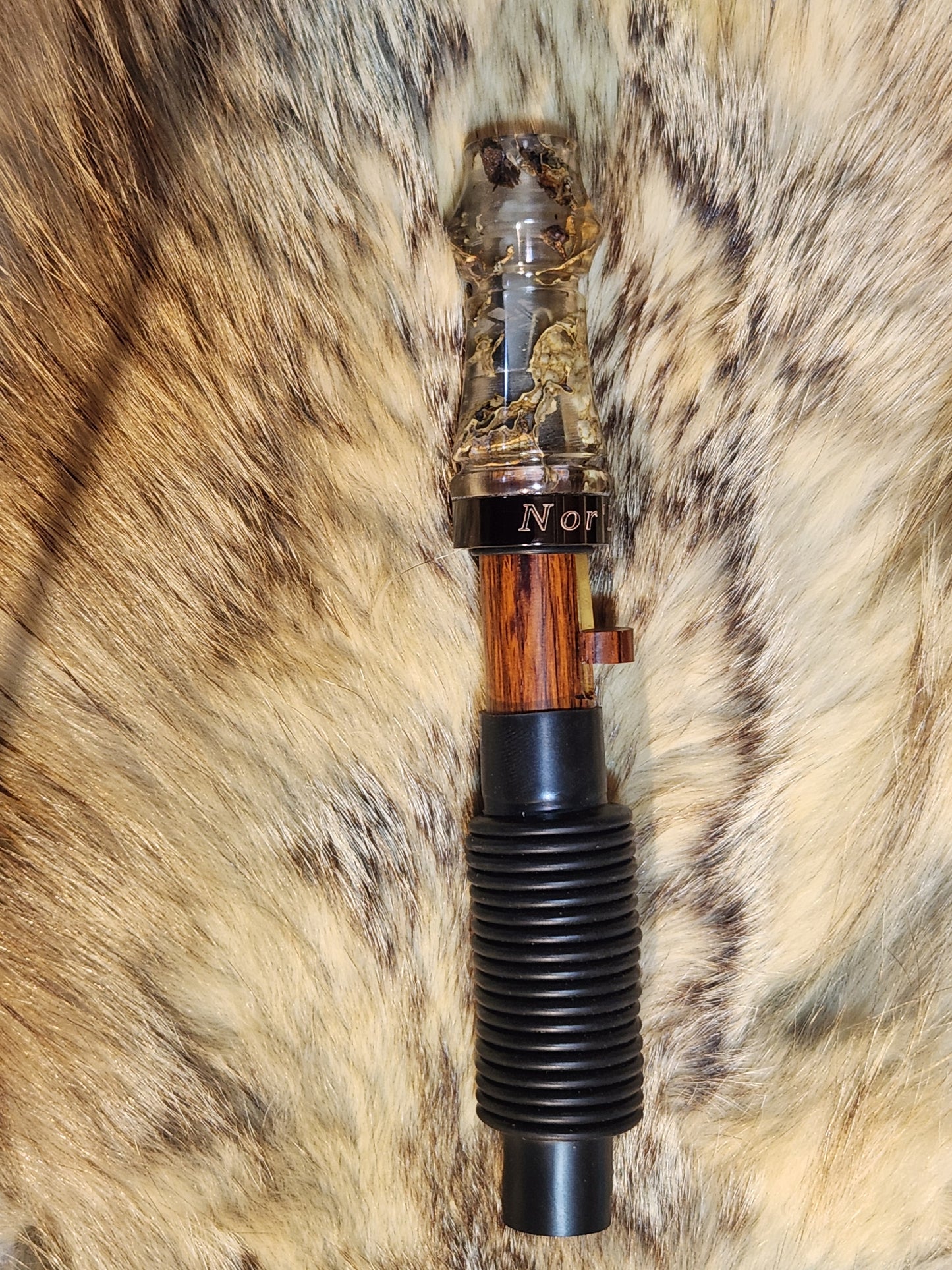 Maple tree moss in resin adjustable deer grunt call