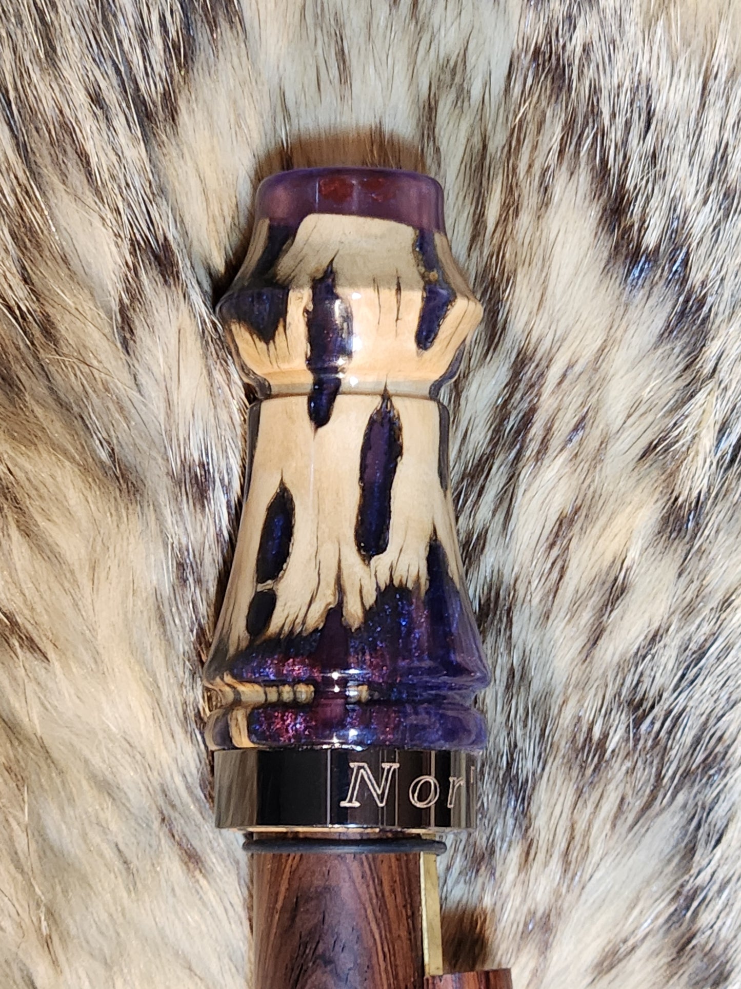 Cholla cactus in resin adjustable deer grunt call