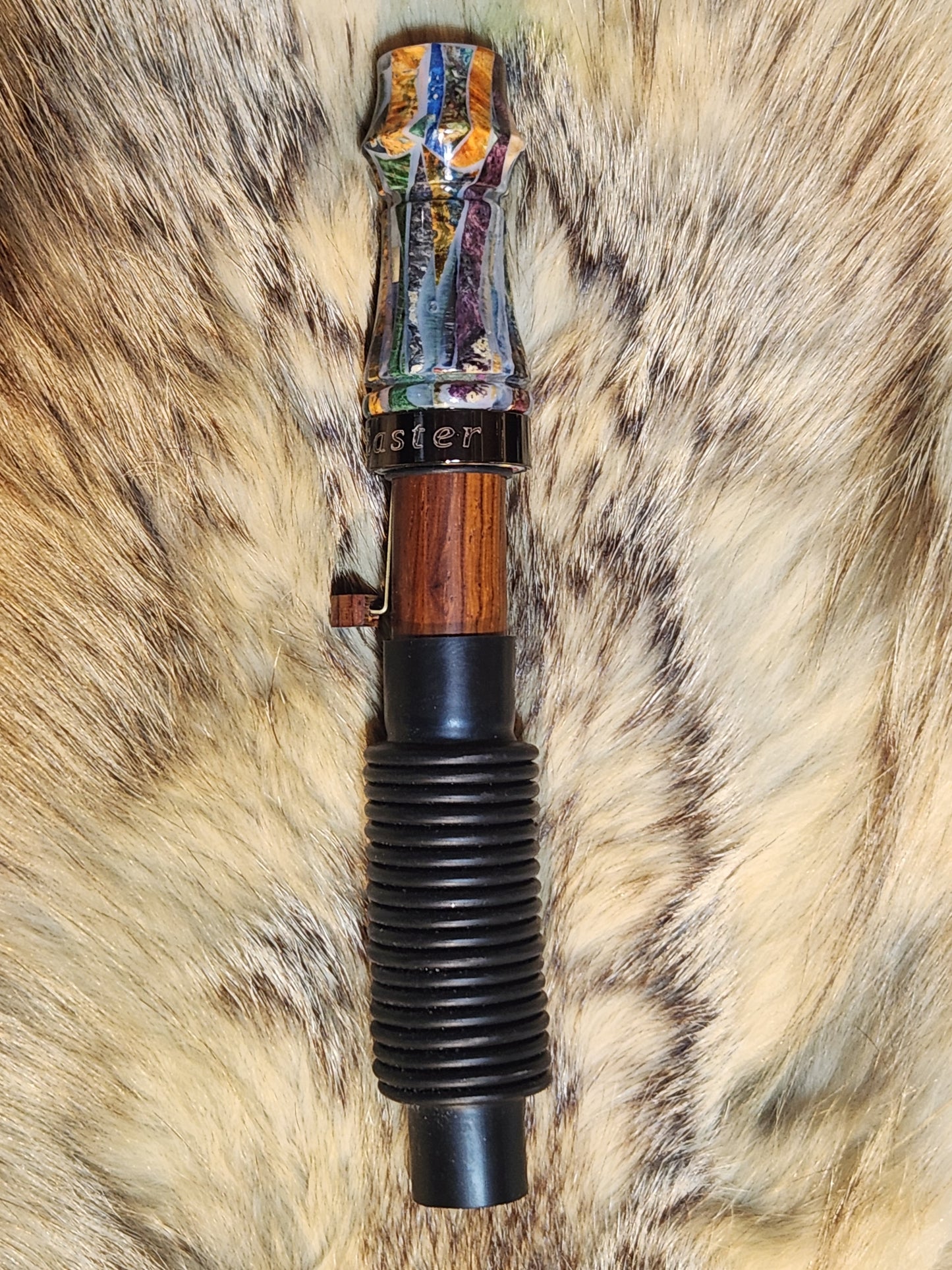 Pieces and parts in resin adjustable deer grunt call