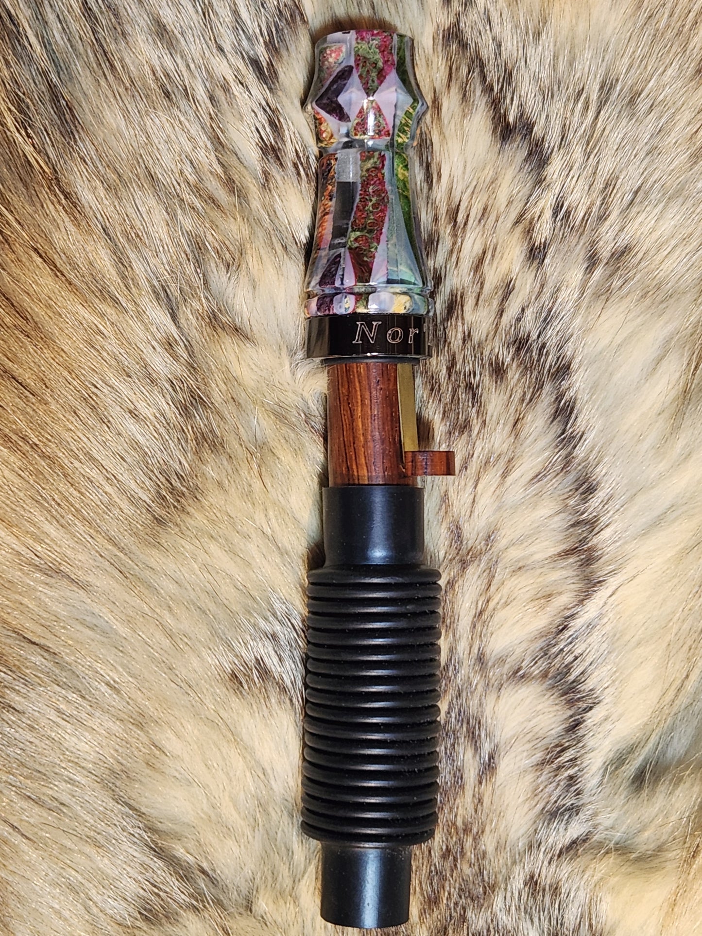 Pieces and parts in resin adjustable deer grunt call