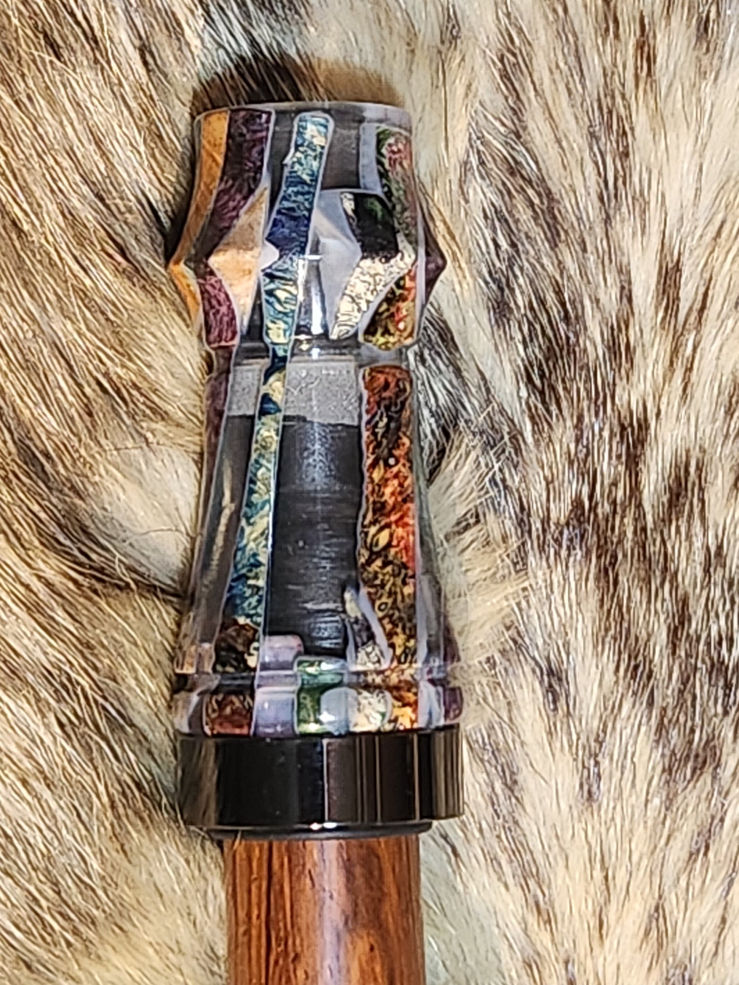 Pieces and parts in resin adjustable deer grunt call