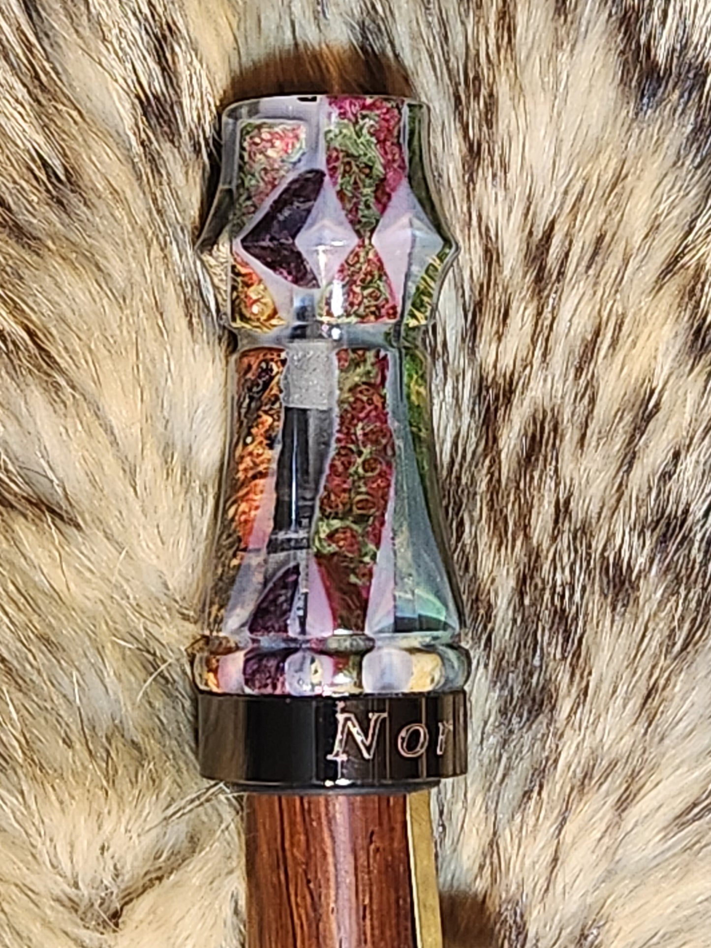 Pieces and parts in resin adjustable deer grunt call