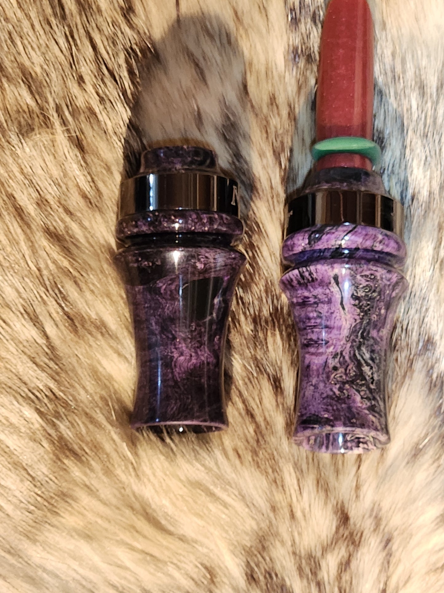 Boxelder burl wood Coyote open reed howler with rabbit call coaxer